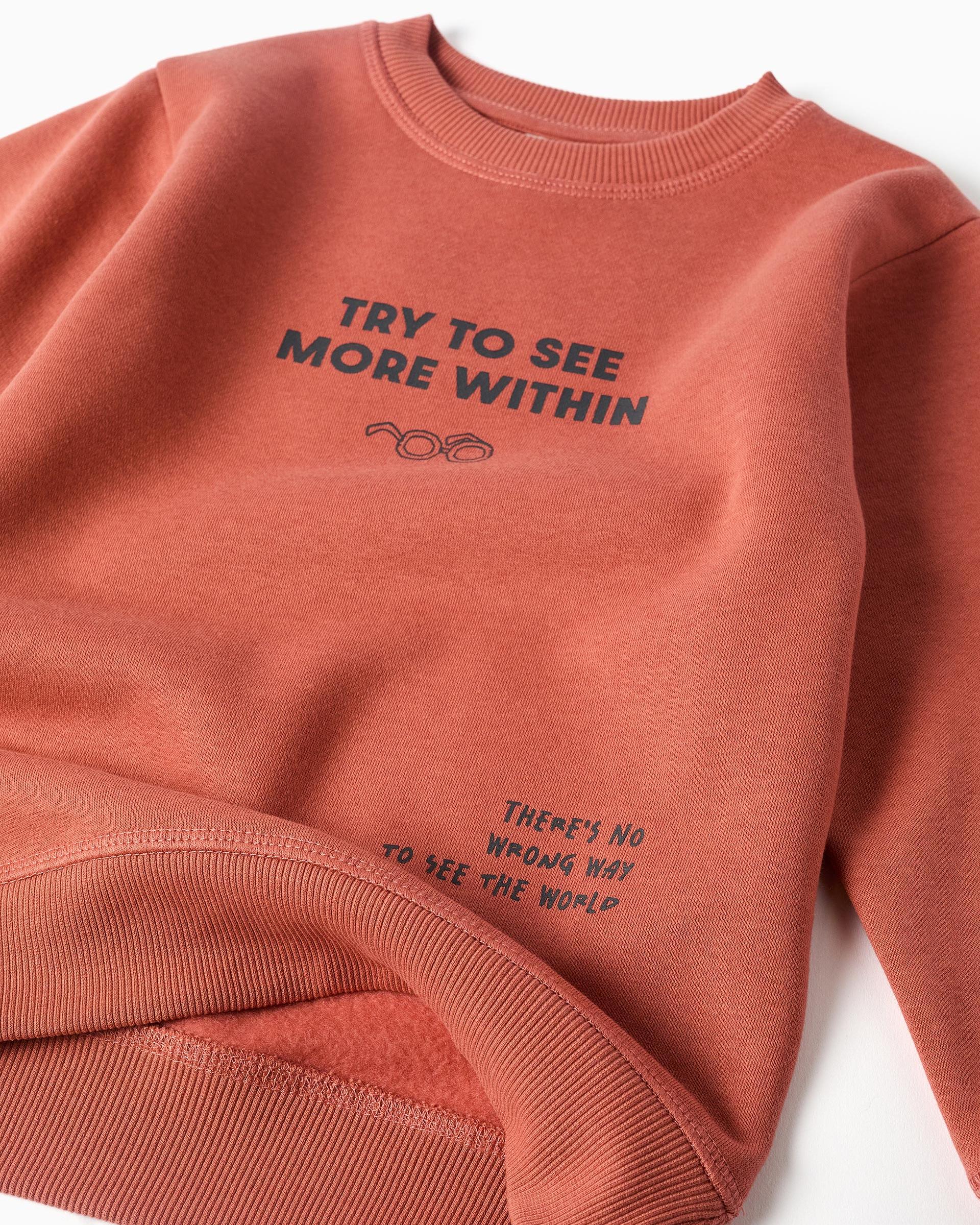 Imagen 3 de Conjunto de ropa deportiva de niño perchado y con estampado - Zippy - Marrón Marrón