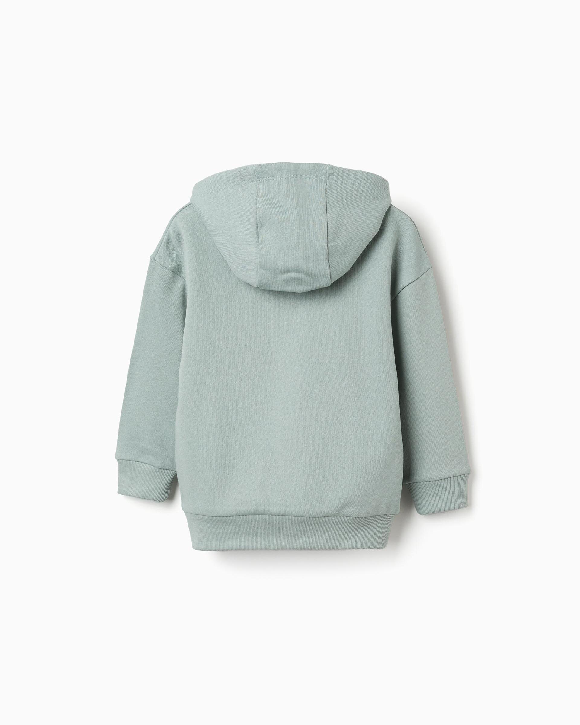 Sudadera de niño perchada y con estampado minecraft - Zippy - Verde Verde-3