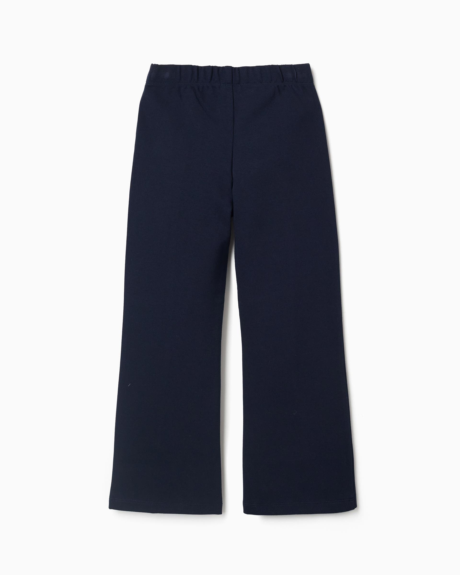 Leggins de niña de punto roma y de campana - Zippy - Azul marino Azul marino-3