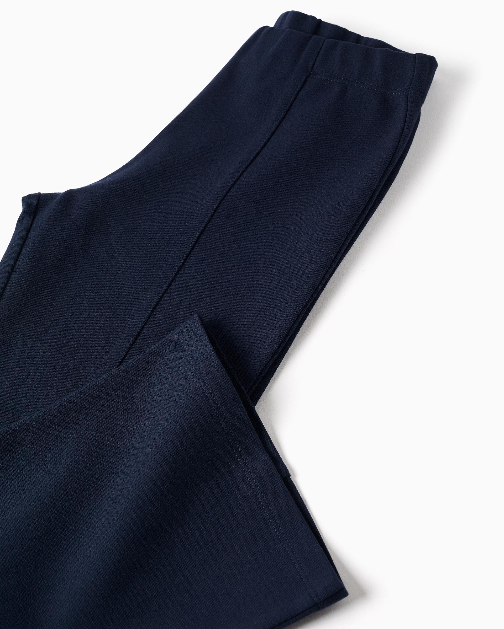 Leggins de niña de punto roma y de campana - Zippy - Azul marino Azul marino-4