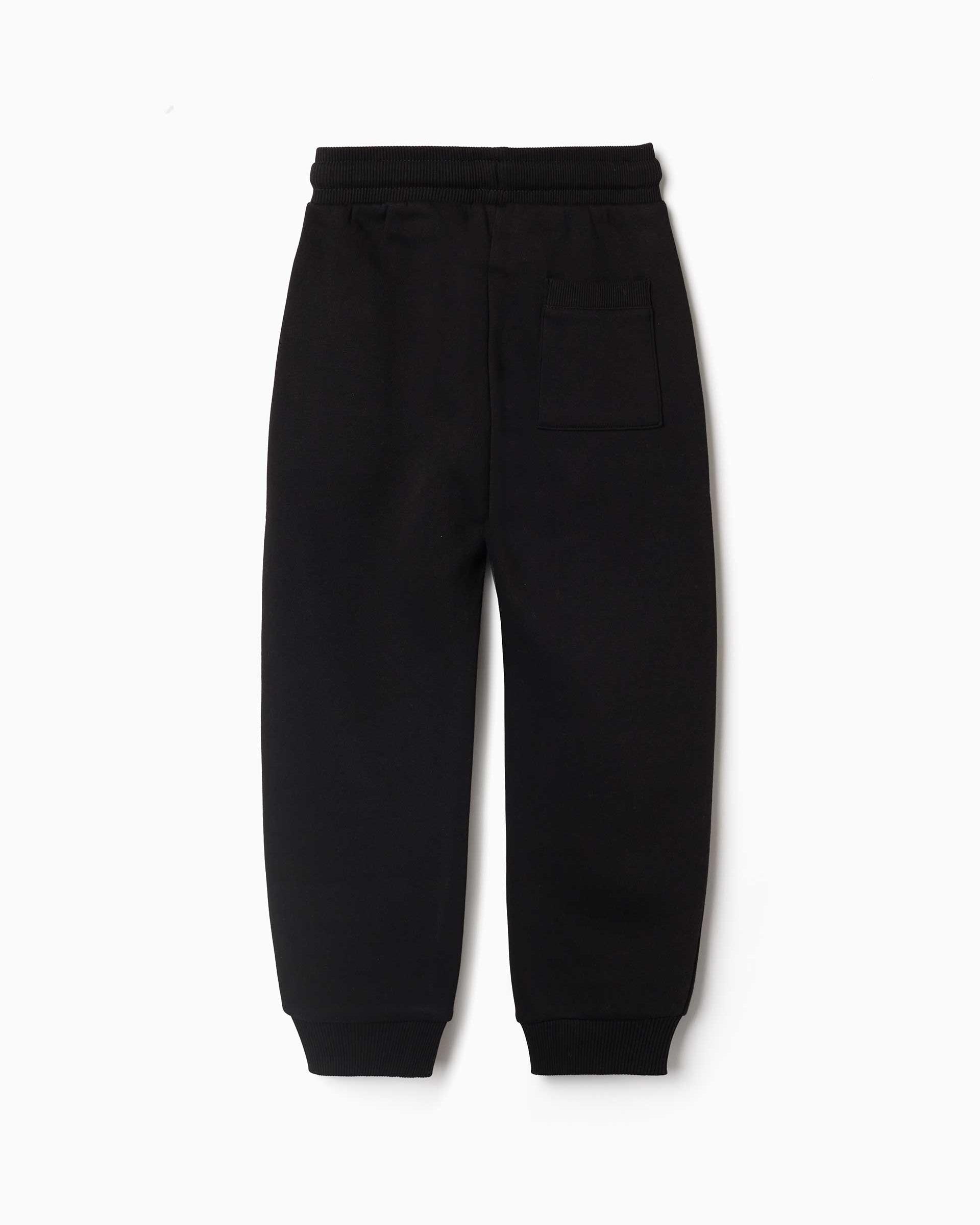 Pantálon de niño de felpa y con cordón - Zippy - Negro Negro-3