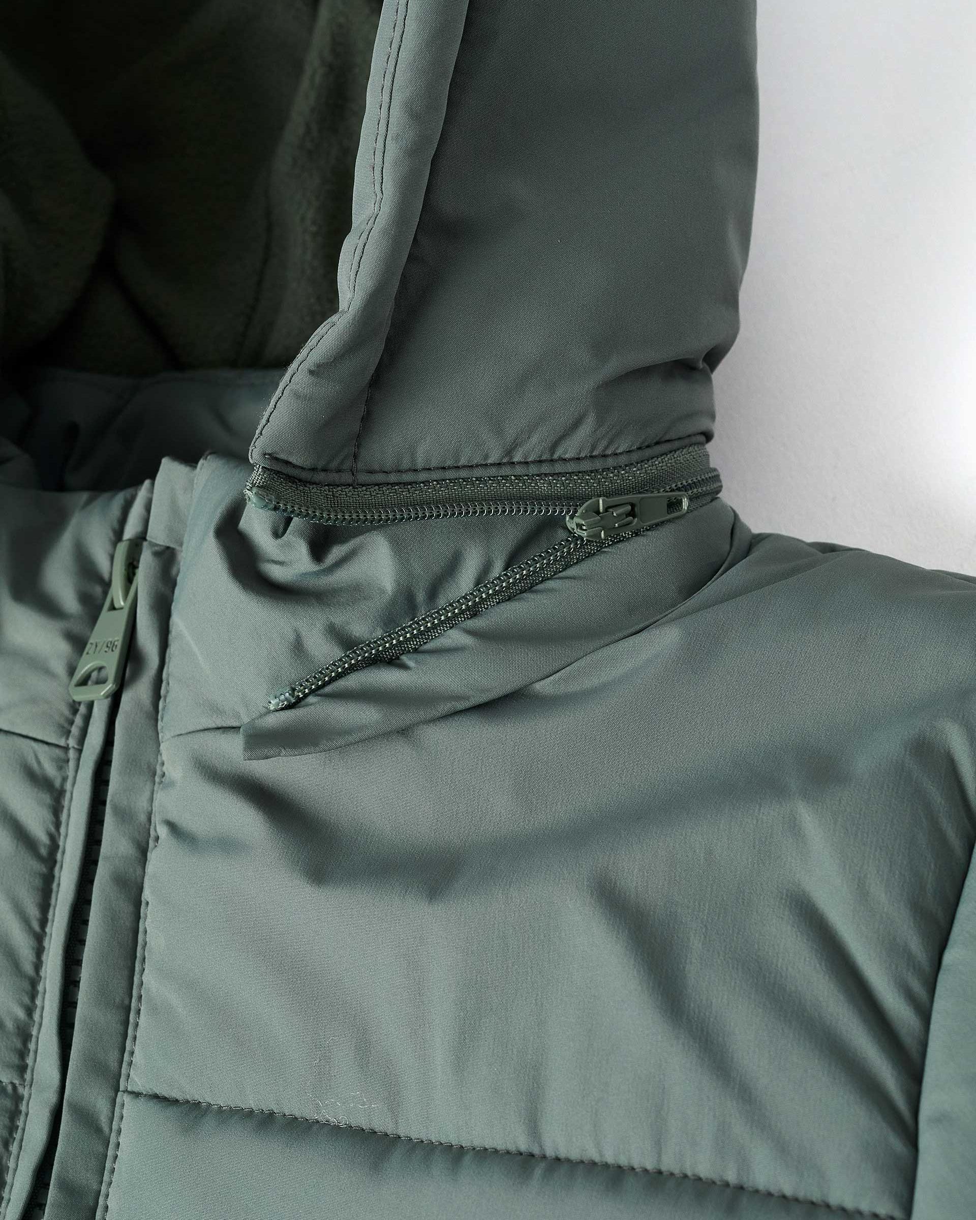 Plumífero de niño con acolchado y capucha - Zippy - Verde oscuro Verde oscuro-2
