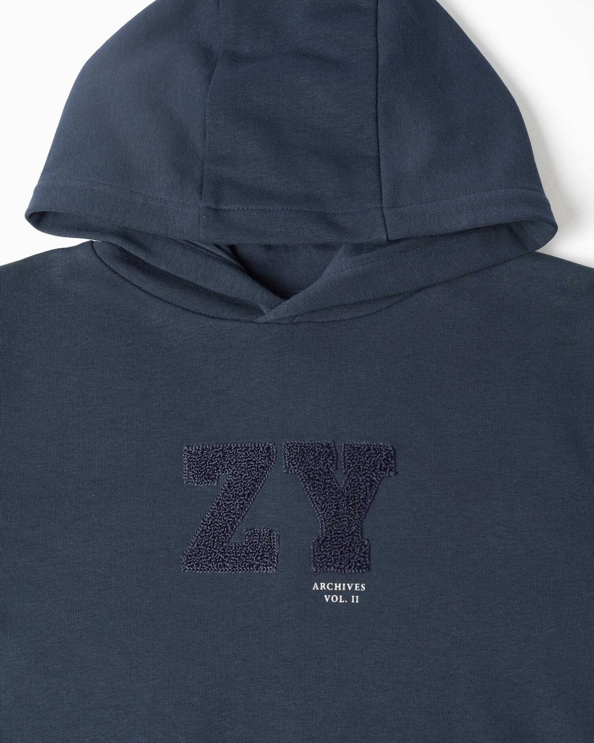 Imagen 2 de Sudadera de niño com capucha y estampado - Zippy - Azul marino Azul marino