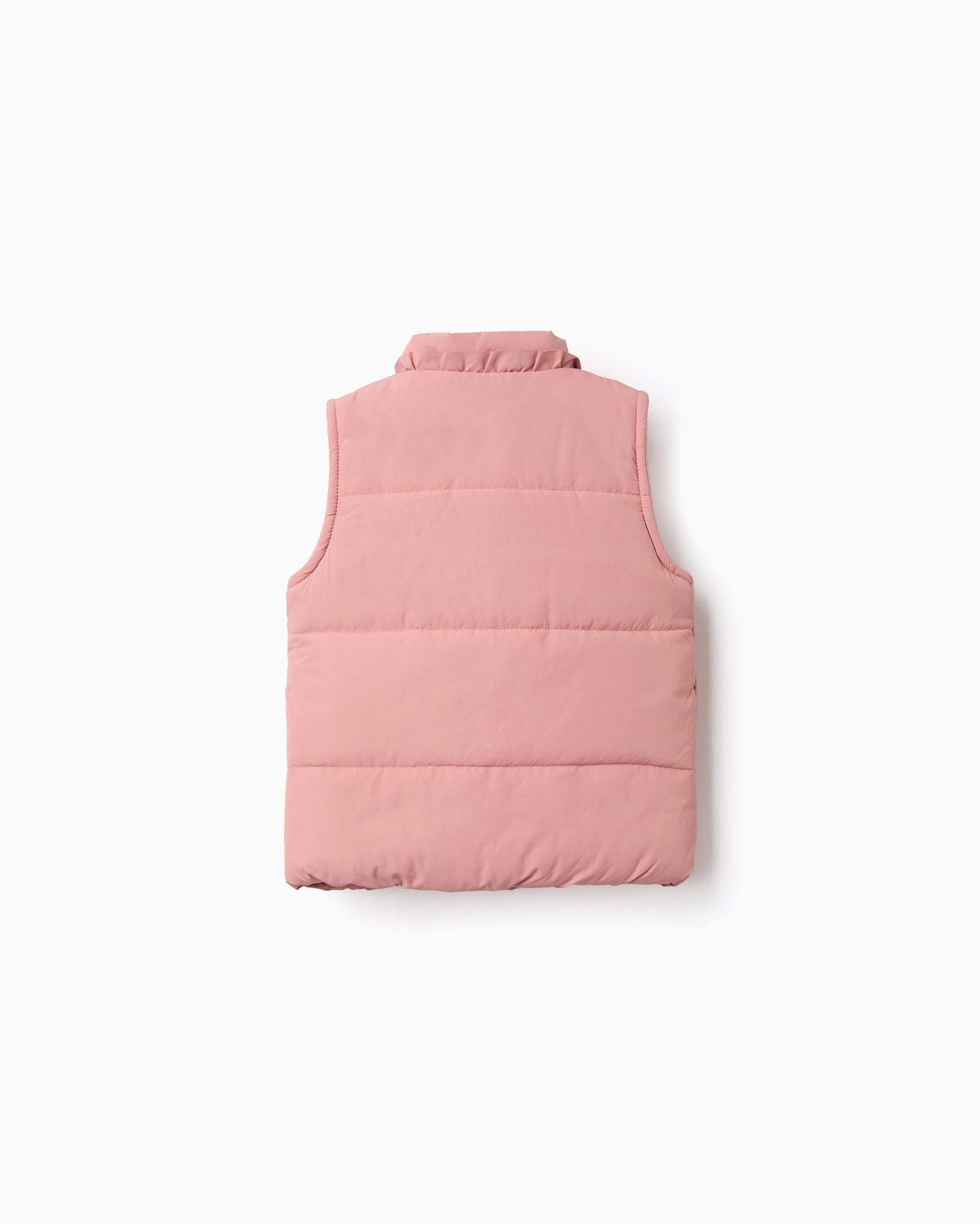Imagen 3 de Chaleco de bebé niña con forro polar y volantes - Zippy - Rosa Rosa