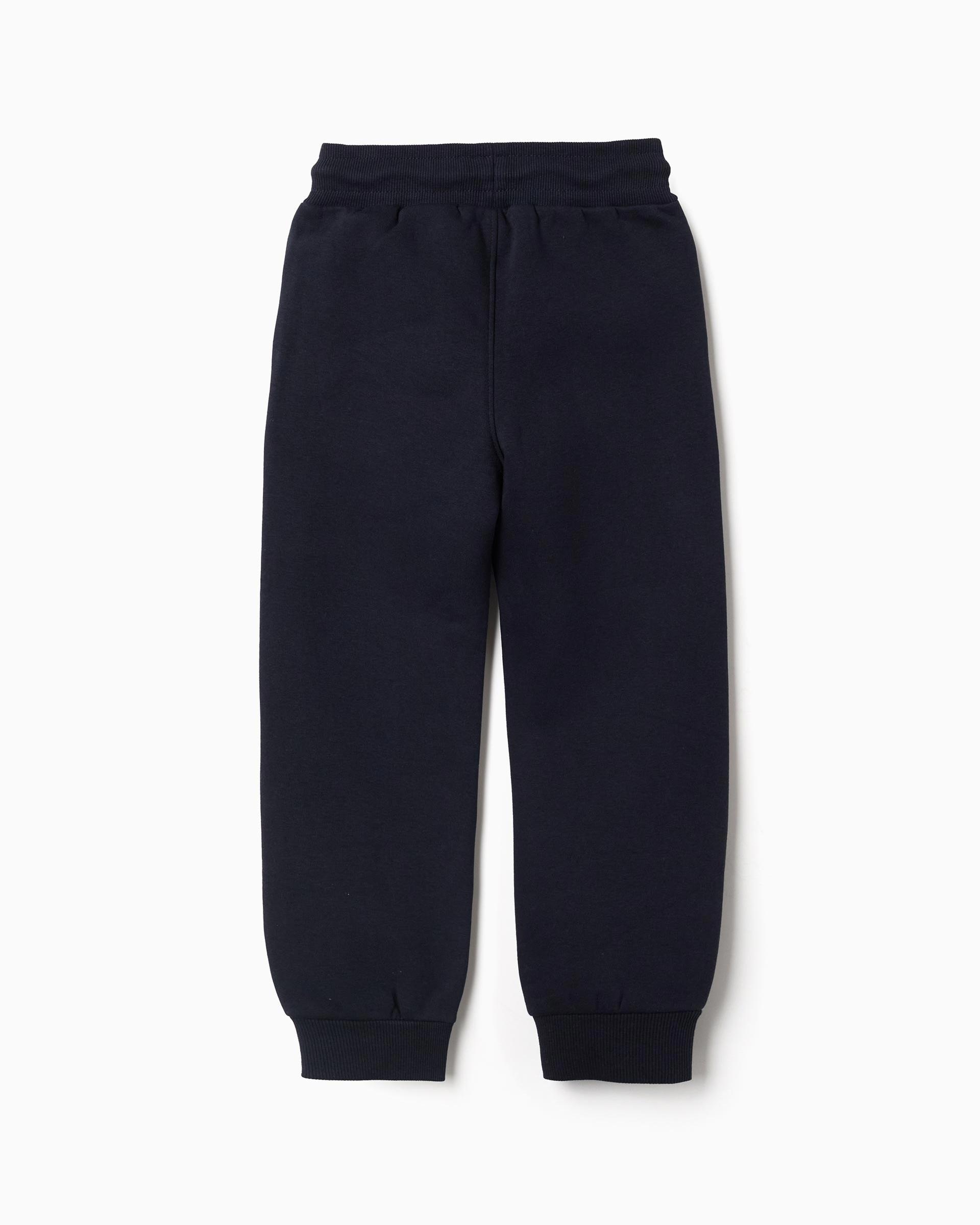 Pantálon de niño perchado y con cordón - Zippy - Azul marino Azul marino-3
