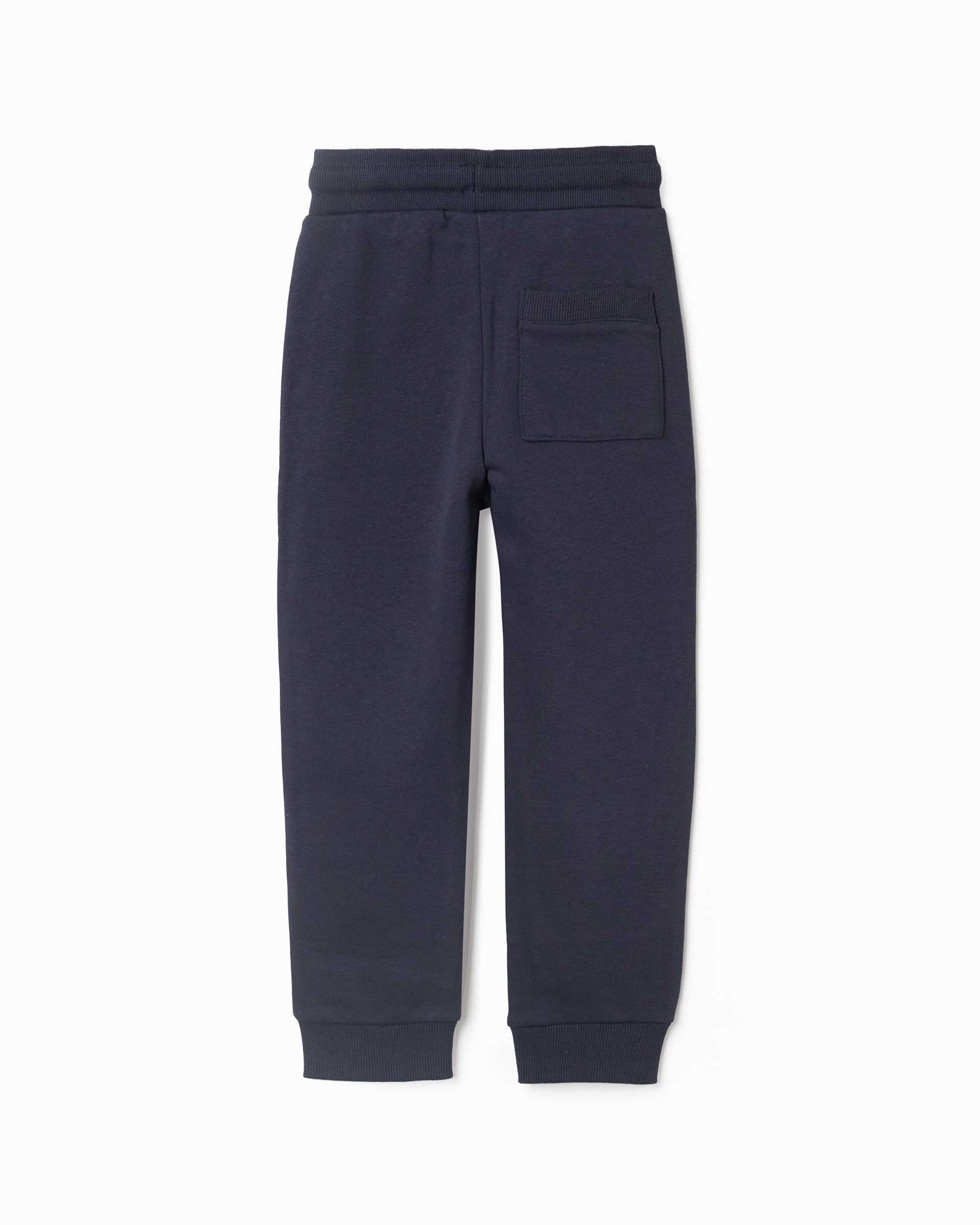 Pantálon de niño de felpa y con cordón - Zippy - Azul marino Azul marino-3