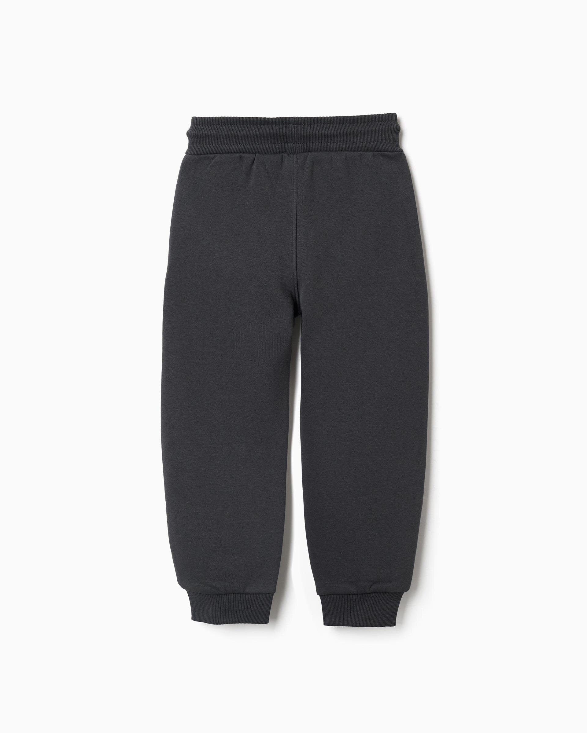 Pantálon de niño perchado y con cordón - Zippy - Gris oscuro Gris oscuro-3