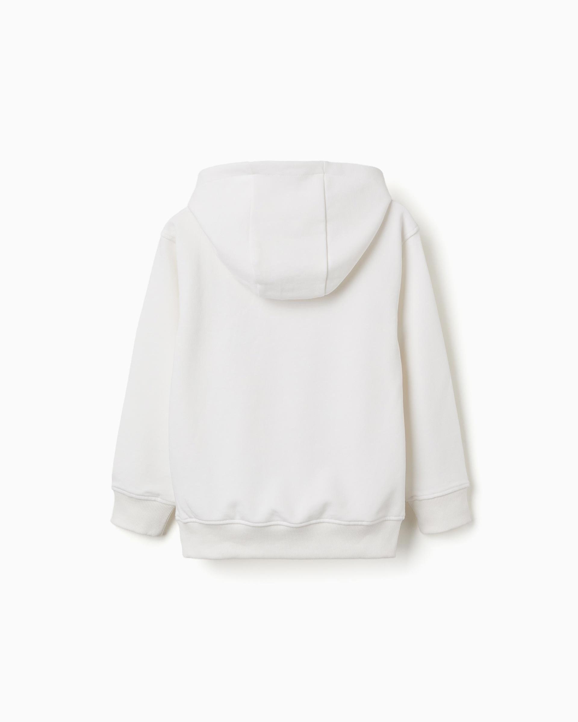 Imagen 3 de Sudadera de niño com capucha y estampado - Zippy - Blanco Blanco