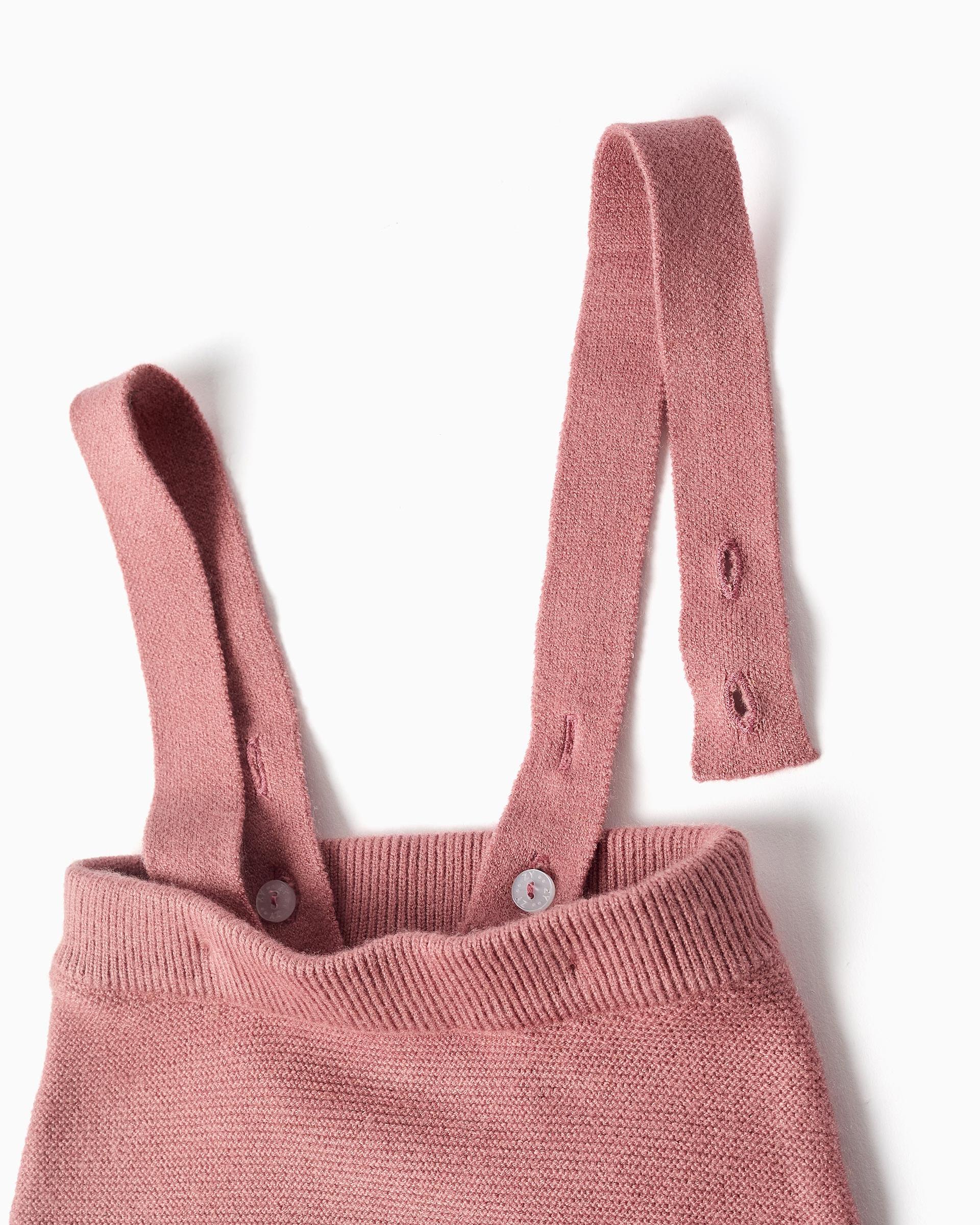 Conjunto de bebé niña con bordado y de punto - Zippy - Rosa Rosa-4