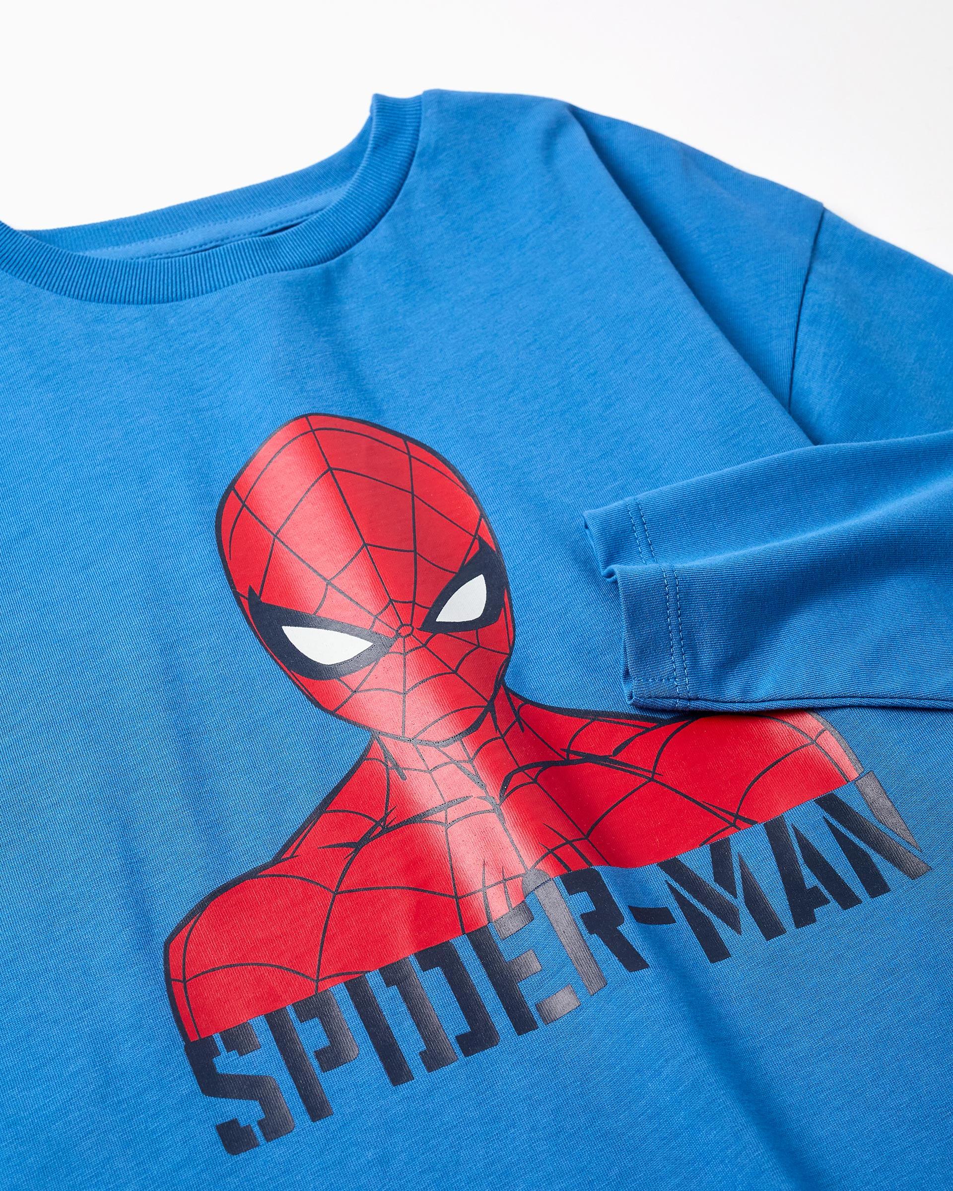 Imagen 2 de Camiseta de niño 100% algodón y con estampado spider man - Zippy - Azul Azul