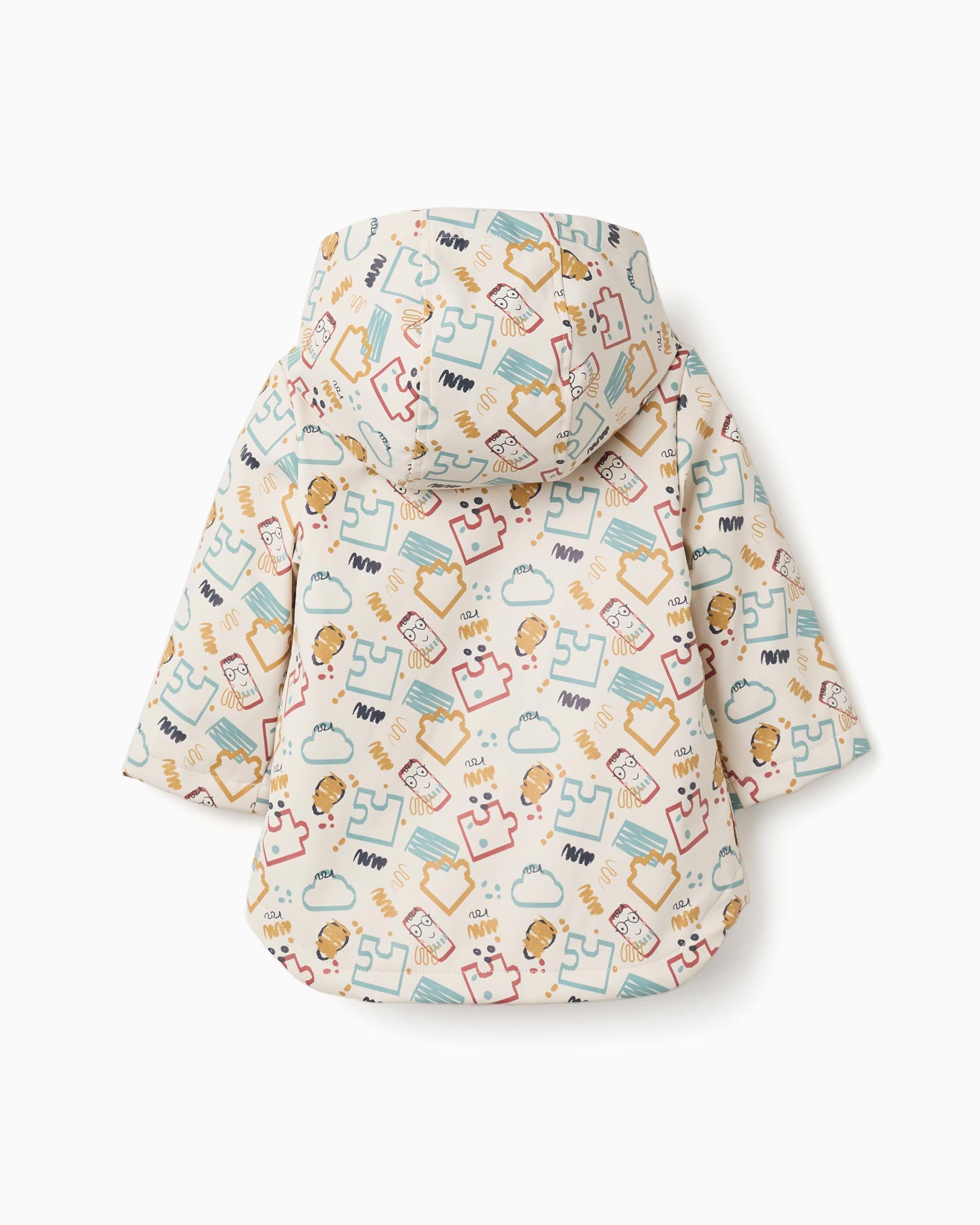Imagen 3 de Chubasquero de bebé niño engomado y con capucha - Zippy - Blanco Blanco
