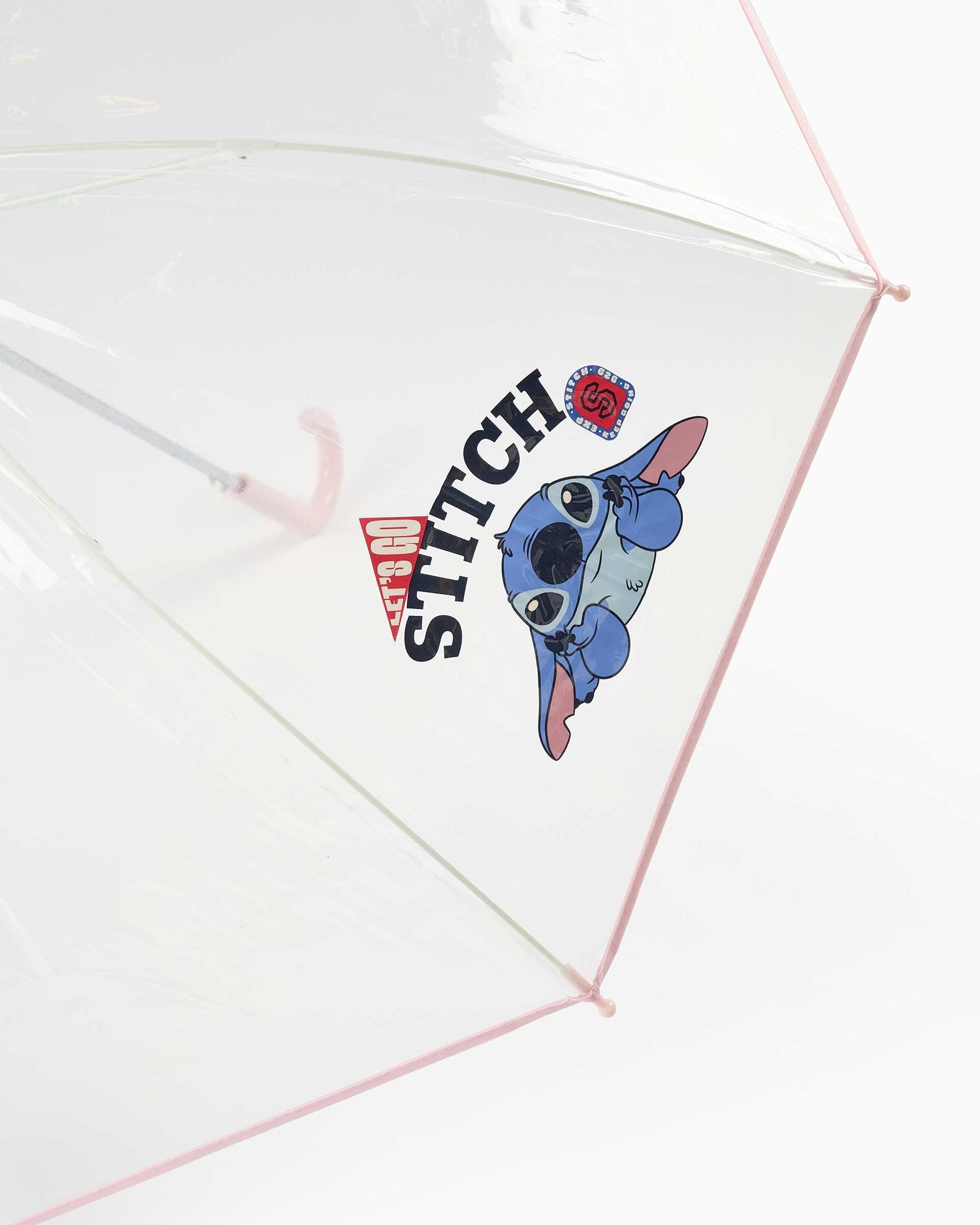 Imagen 2 de Paragua de niña con estampado stitch y abertura automática - Zippy - Rosa Rosa