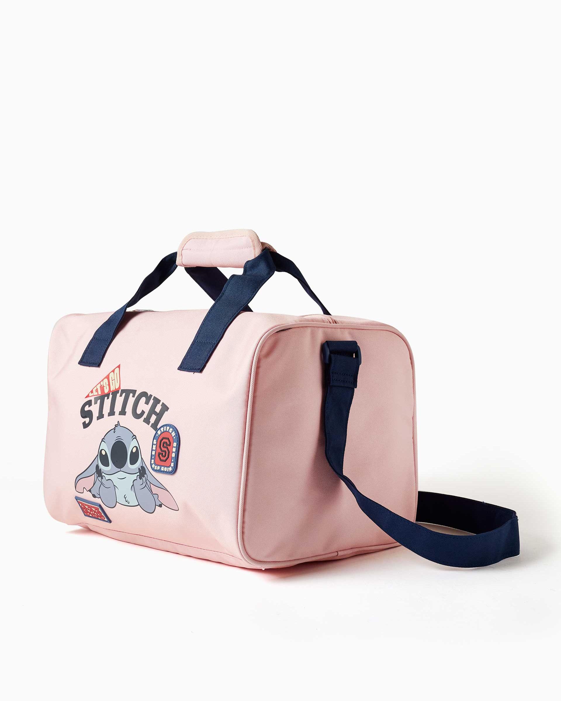 Bolso de deporte de niña con estampado stitch y correa de hombro ajustable - Zippy - Rosa Rosa-3