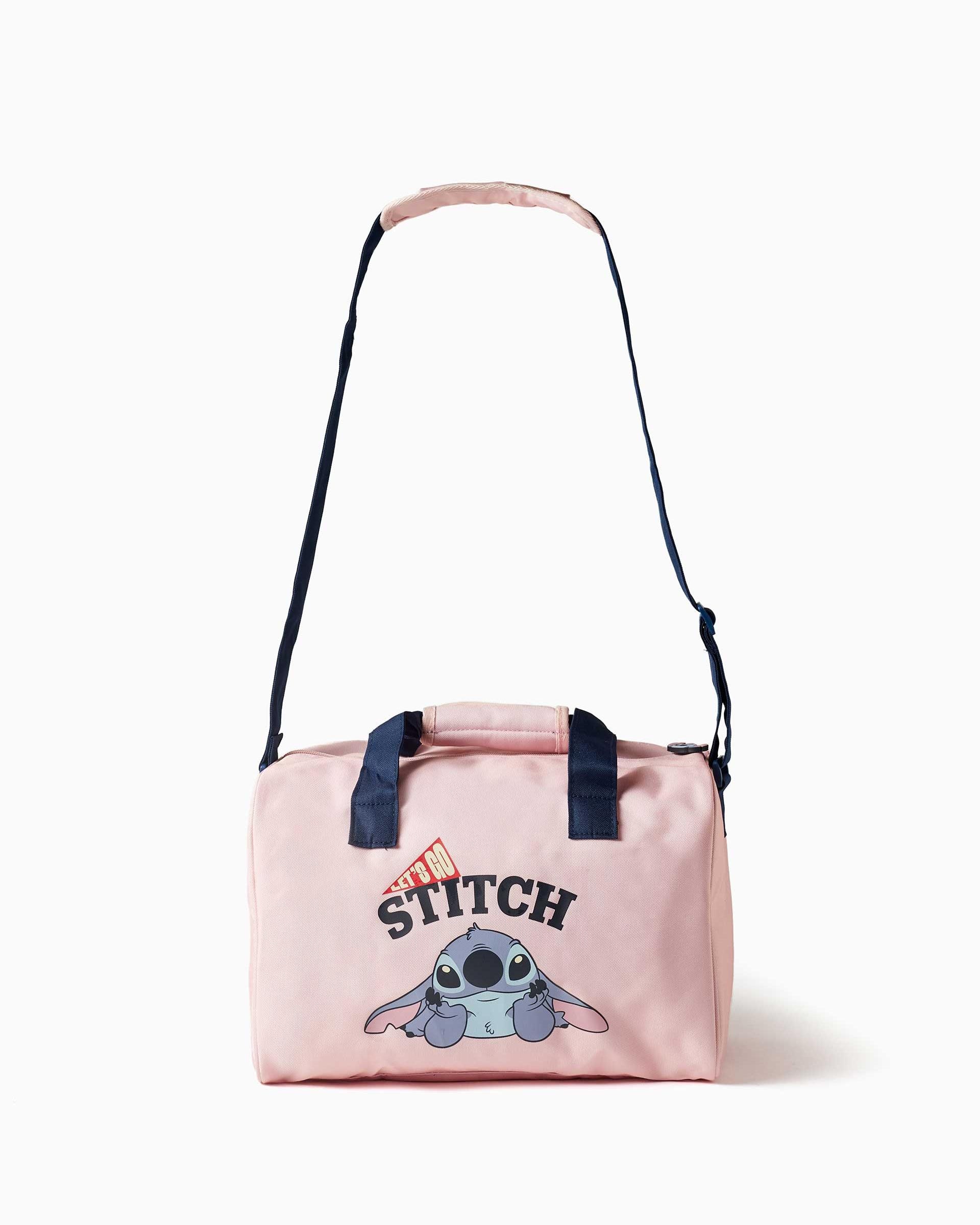 Bolso de deporte de niña con estampado stitch y correa de hombro ajustable - Zippy - Rosa Rosa-4