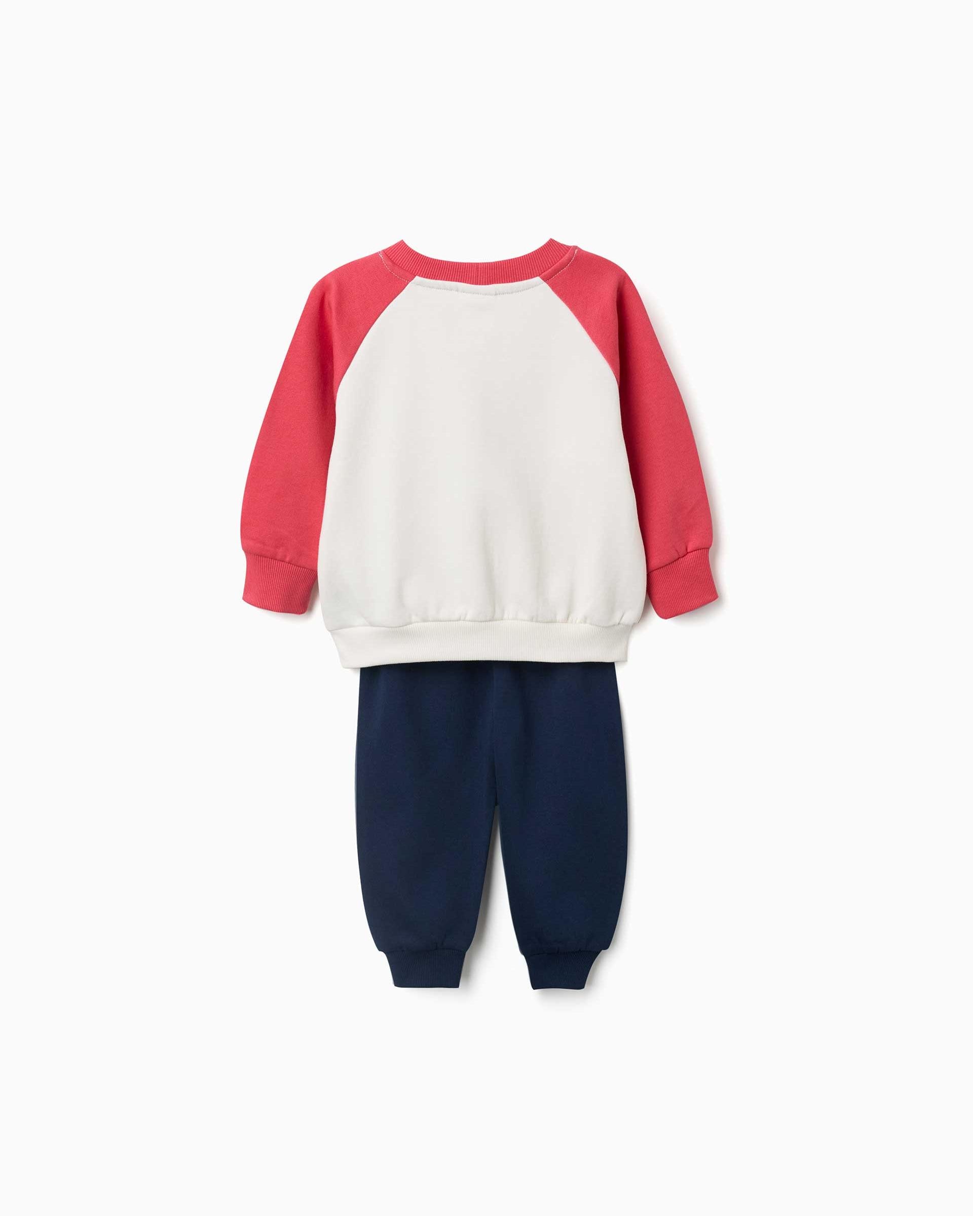 Conjunto de ropa deportiva de bebé niño 100% algodón y con estampado Mickey - Zippy - Rojo Rojo-2