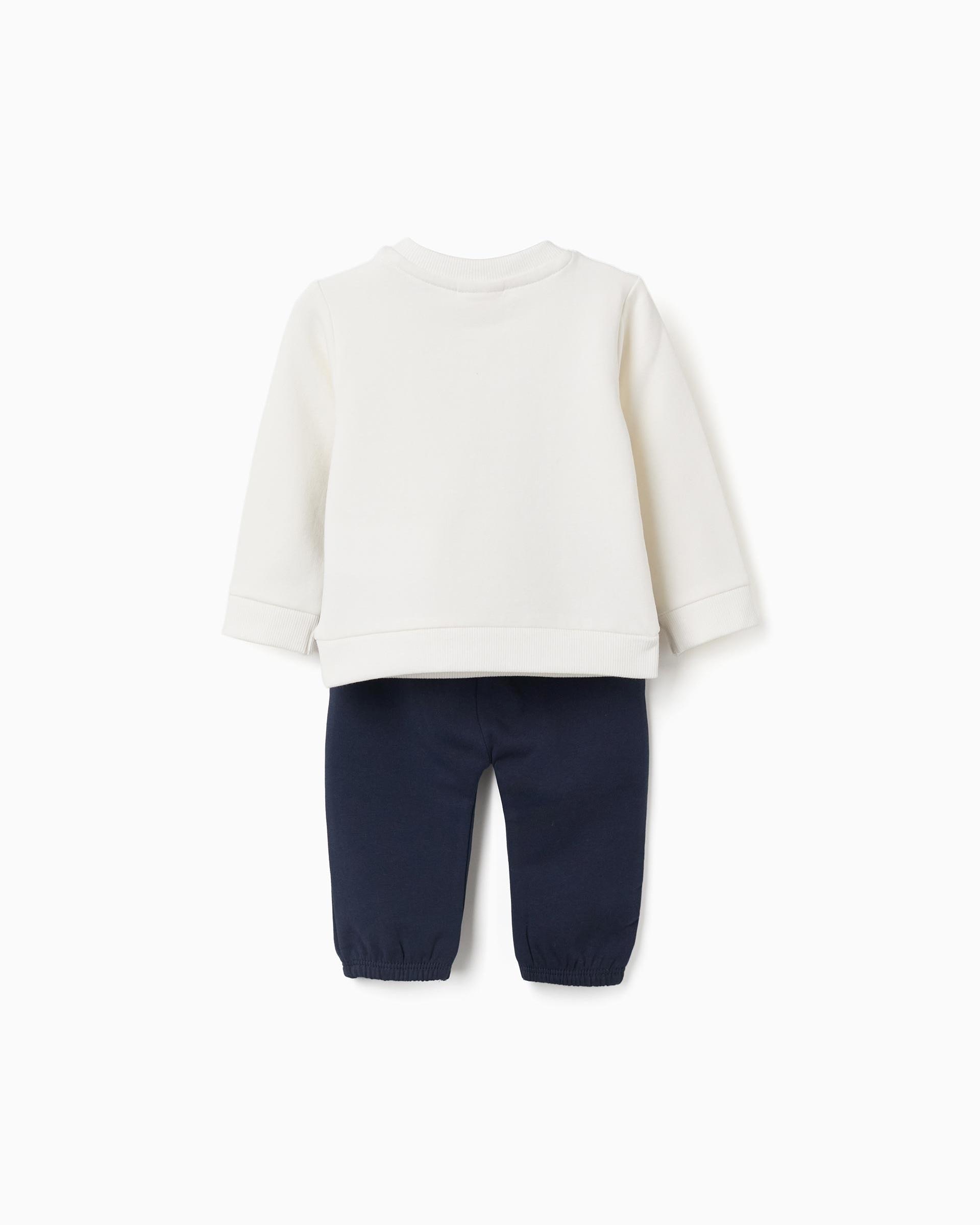 Conjunto de ropa deportiva de bebé niño perchado y con estampado - Zippy - Azul marino Azul marino-2