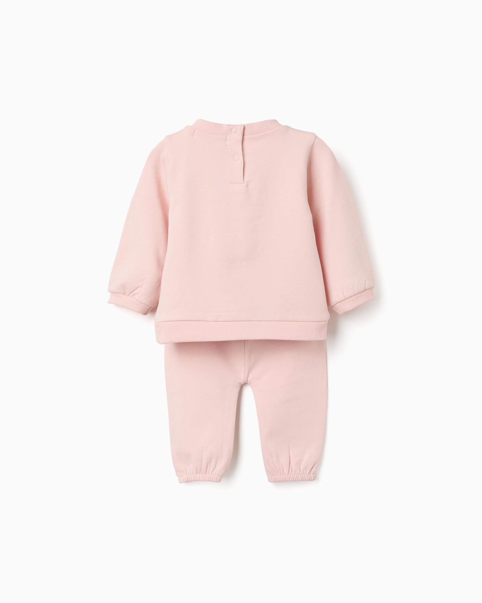 Chándal de bebé niña perchado y con estampado 3d - Zippy - Rosa Rosa-2