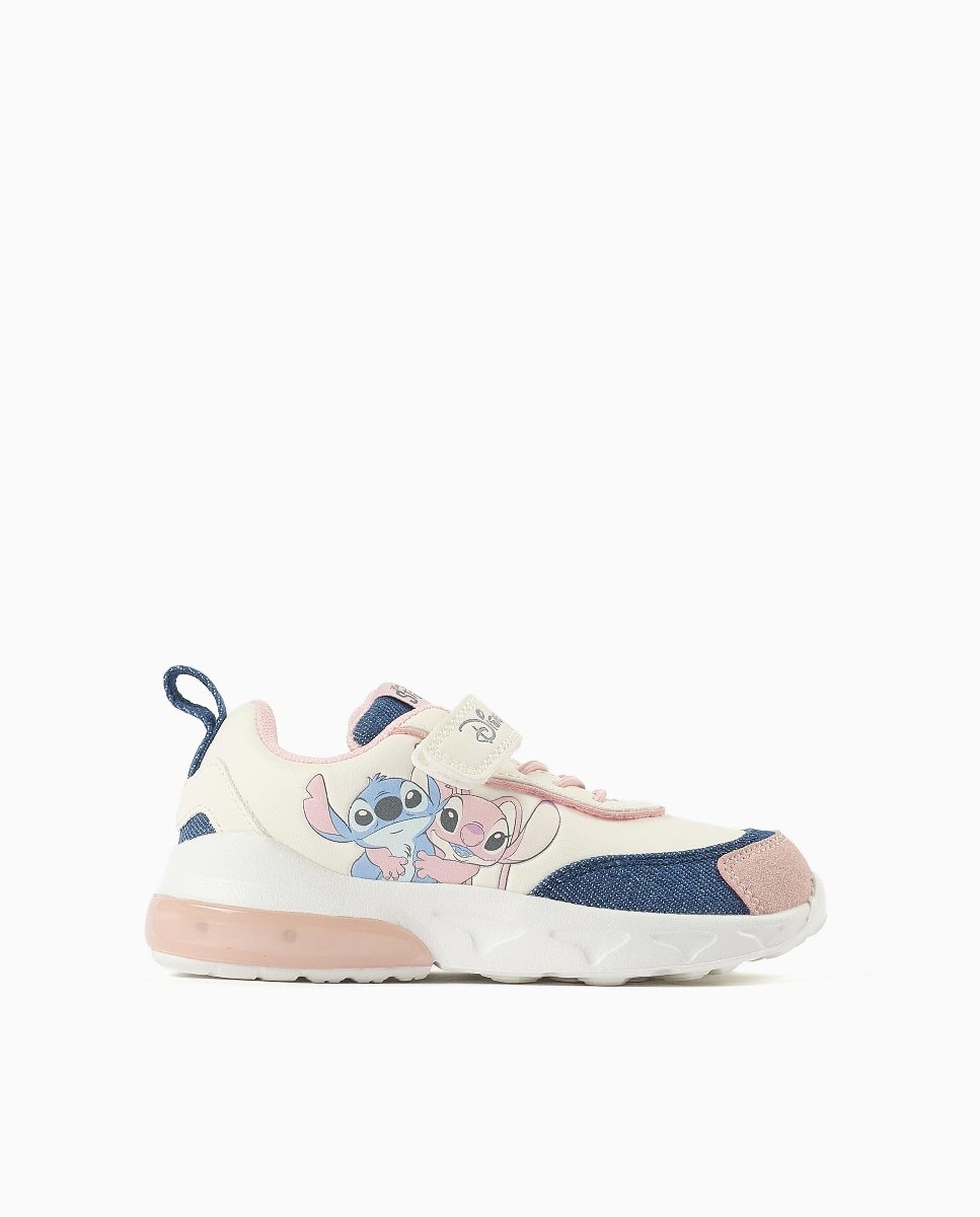 Zapatillas de luces de niña con estampado stitch - Zippy - Beige Beige-1