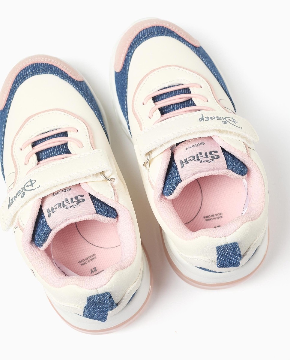 Zapatillas de luces de niña con estampado stitch - Zippy - Beige Beige-3