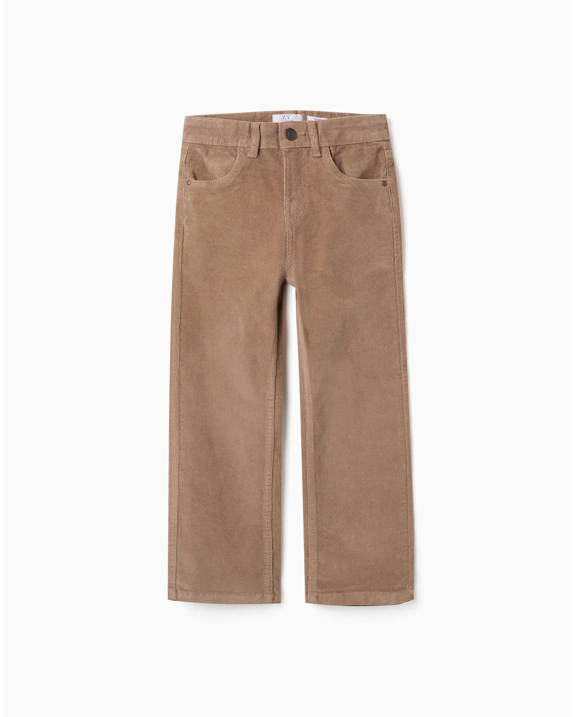 Pantálon de niño de pana y de corte recto - Zippy - Beige Beige-1