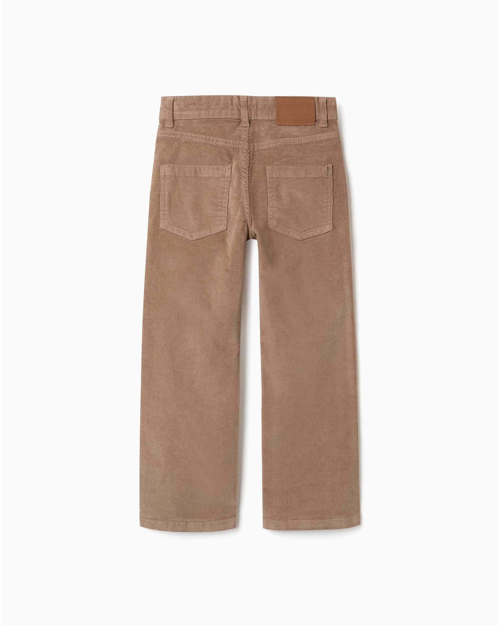 Pantálon de niño de pana y de corte recto - Zippy - Beige Beige-3