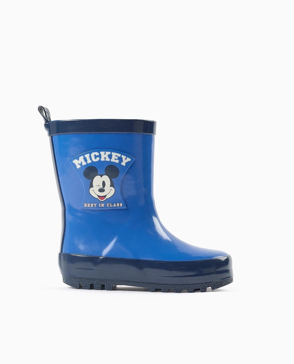 Imagen 1 de Botas de agua de bebé niño con estampados mickey y suela antideslizante Azul