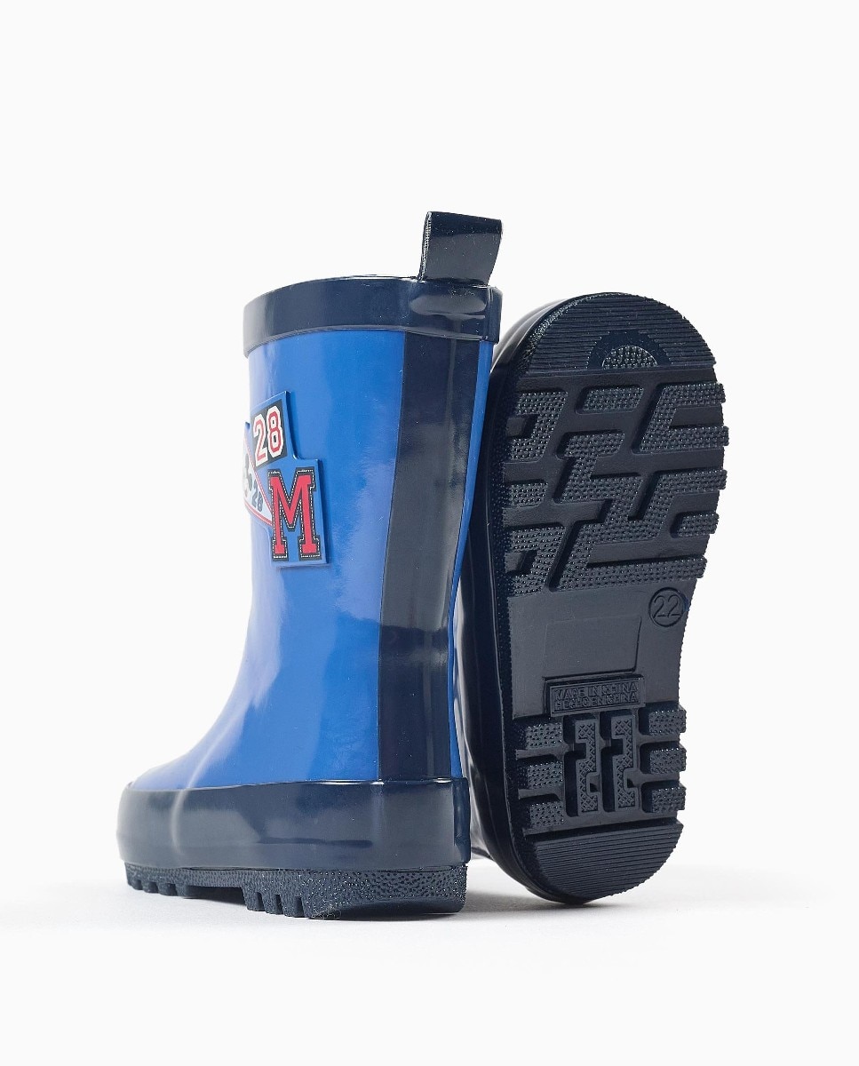 Imagen 2 de Botas de agua de bebé niño con estampados mickey y suela antideslizante - Zippy - Azul Azul