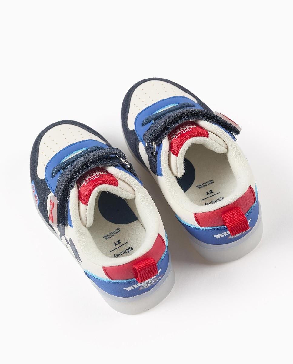 Imagen 2 de Zapatillas de luces de bebé niño con estampado mickey - Zippy - Azul Azul