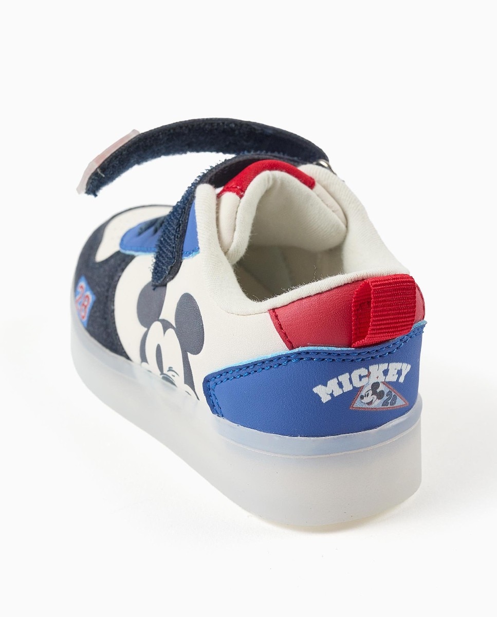 Imagen 4 de Zapatillas de luces de bebé niño con estampado mickey - Zippy - Azul Azul