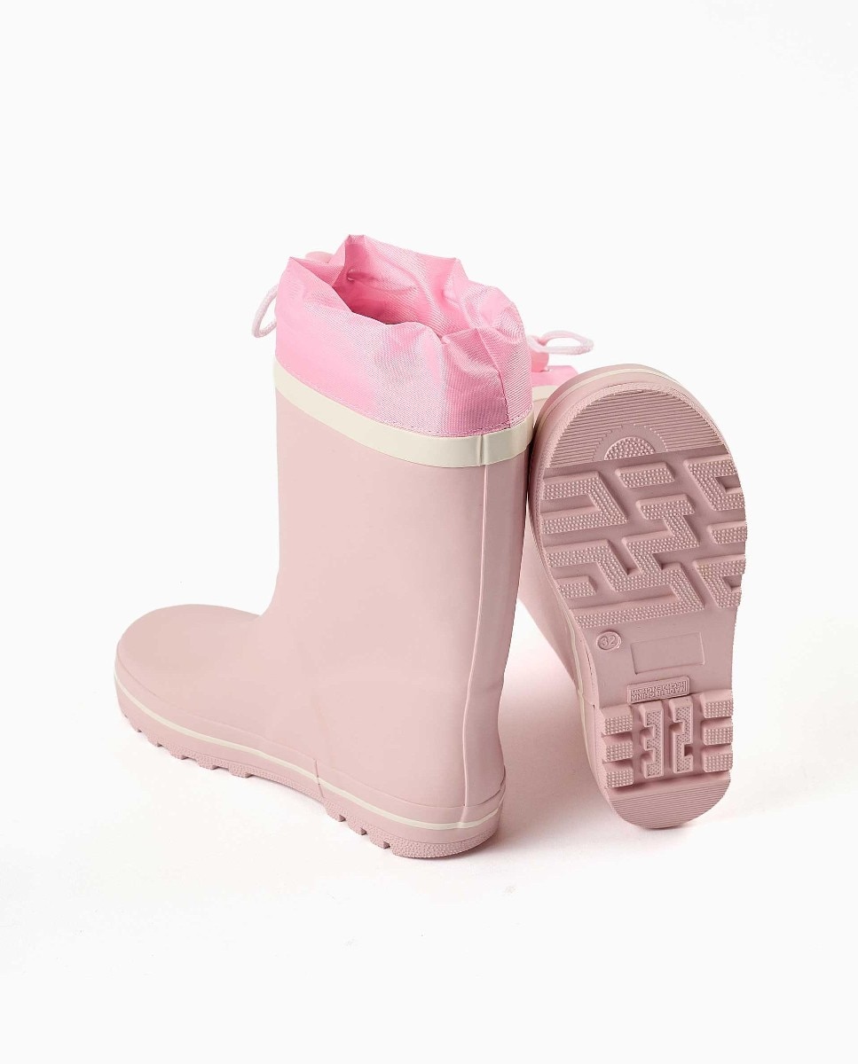 Botas de agua de niña con estampado stitch y suela antideslizante - Zippy - Rosa Rosa-3