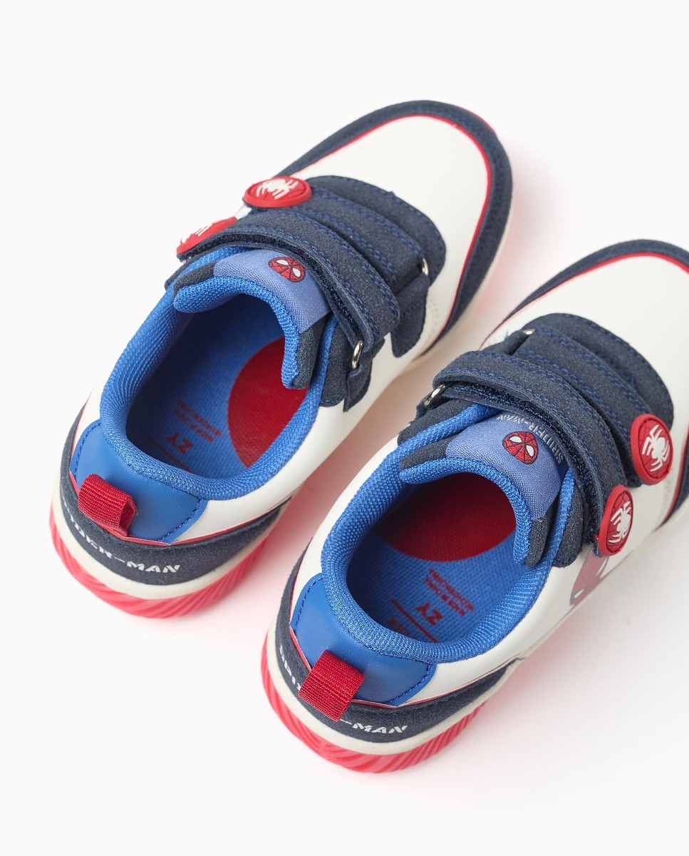 Zapatillas de luces de niño con estampado spider man - Zippy - Azul marino Azul marino-2
