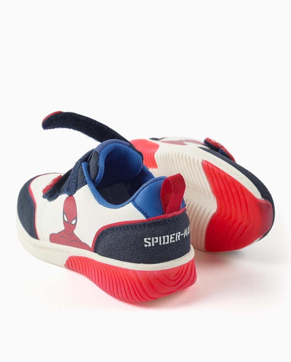 Zapatillas de luces de niño con estampado spider man - Zippy - Azul marino Azul marino-4