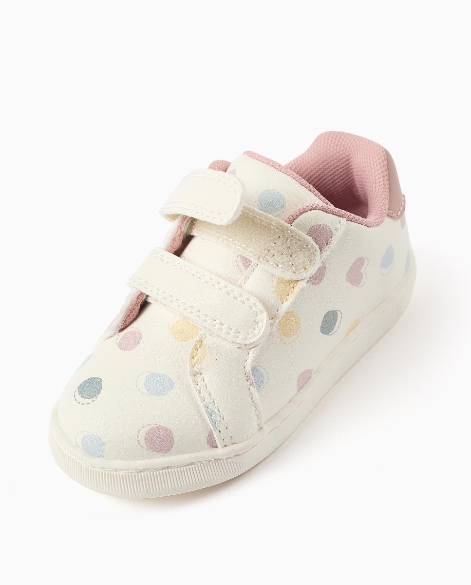 Imagen 4 de Zapatillas deportivas de bebé niña con tiras autoahderentes y lunares - Zippy - Purpura Purpura