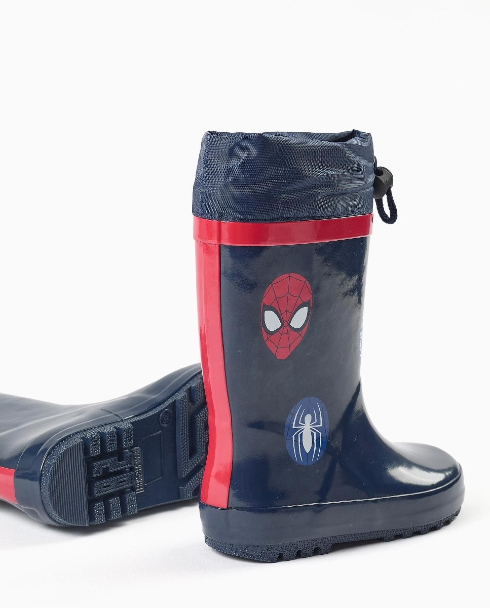Botas de agua niño con estampados spider man y suela antideslizante - Zippy - Azul marino Azul marino-3