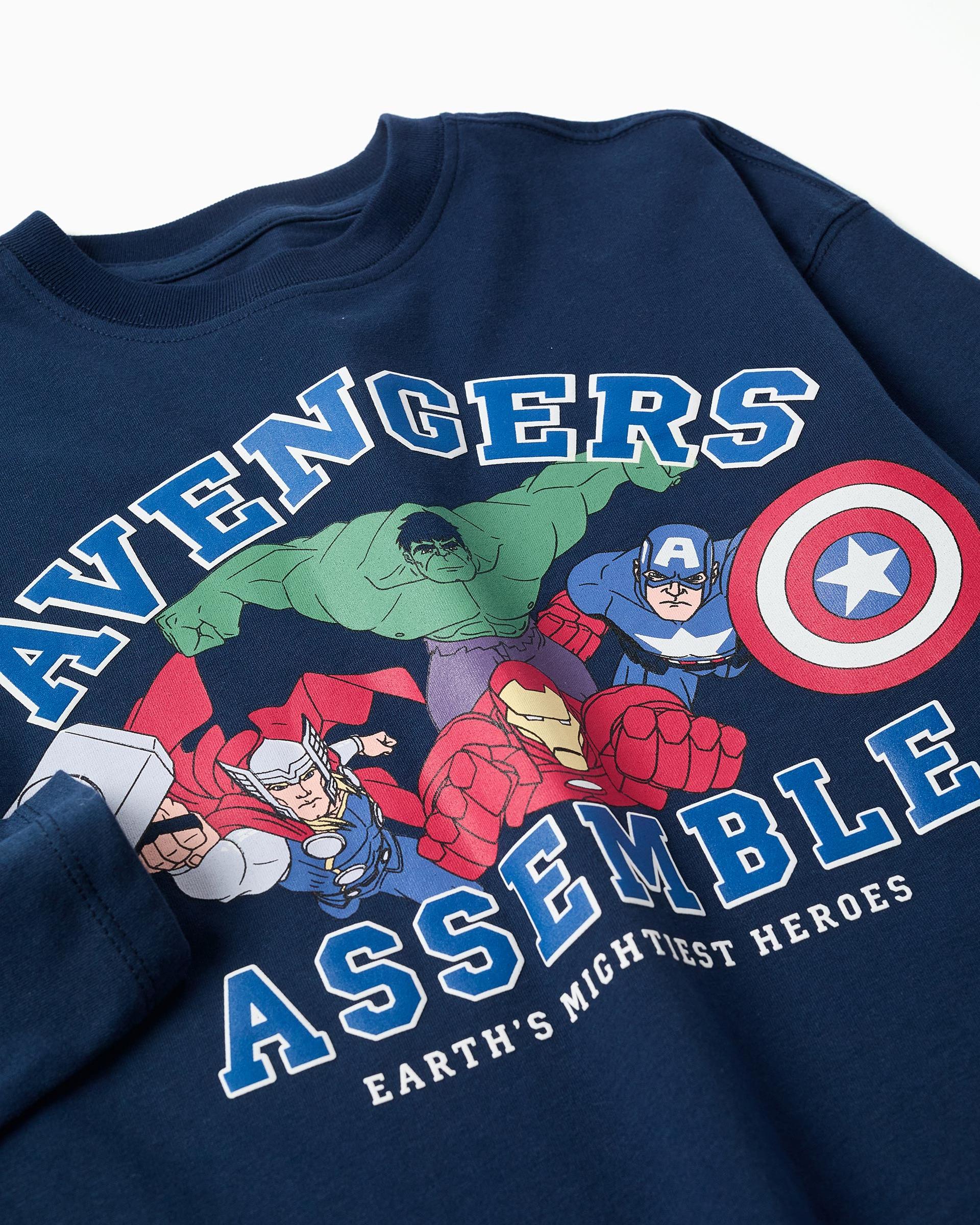 Imagen 2 de Camiseta de niño 100% algodón y con estampado vengadores - Zippy - Azul marino Azul marino