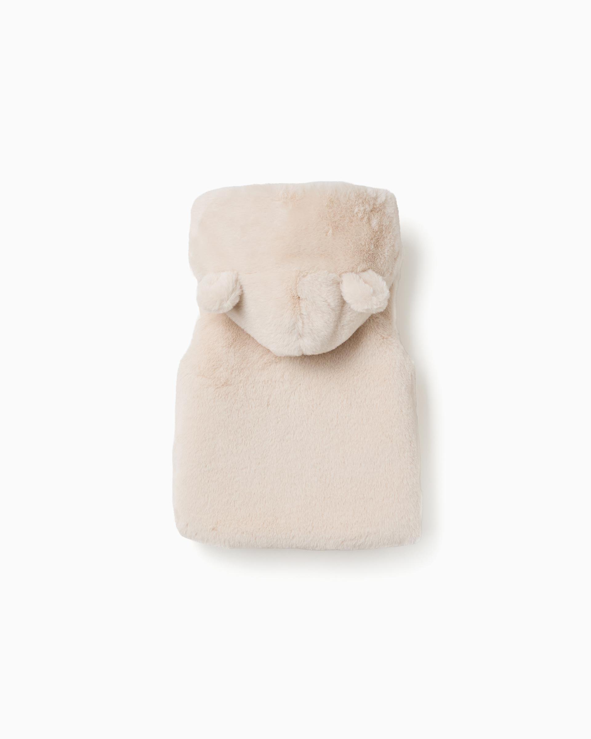 Imagen 3 de Chaleco de bebé niña con capucha y de pelo - Zippy - Beige Beige