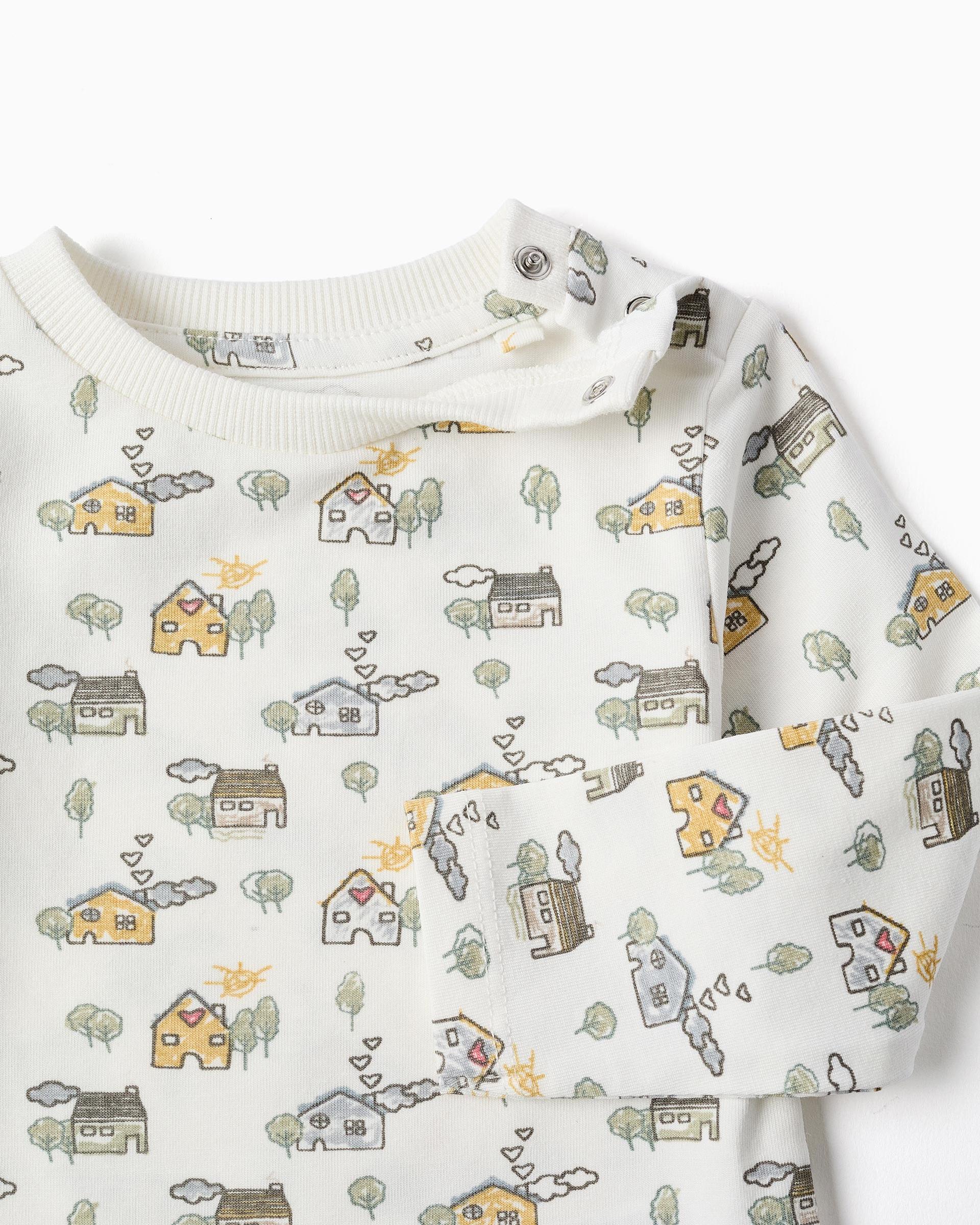 Body de bebé niño de algodón y con estampado - Zippy - Blanco Blanco-2