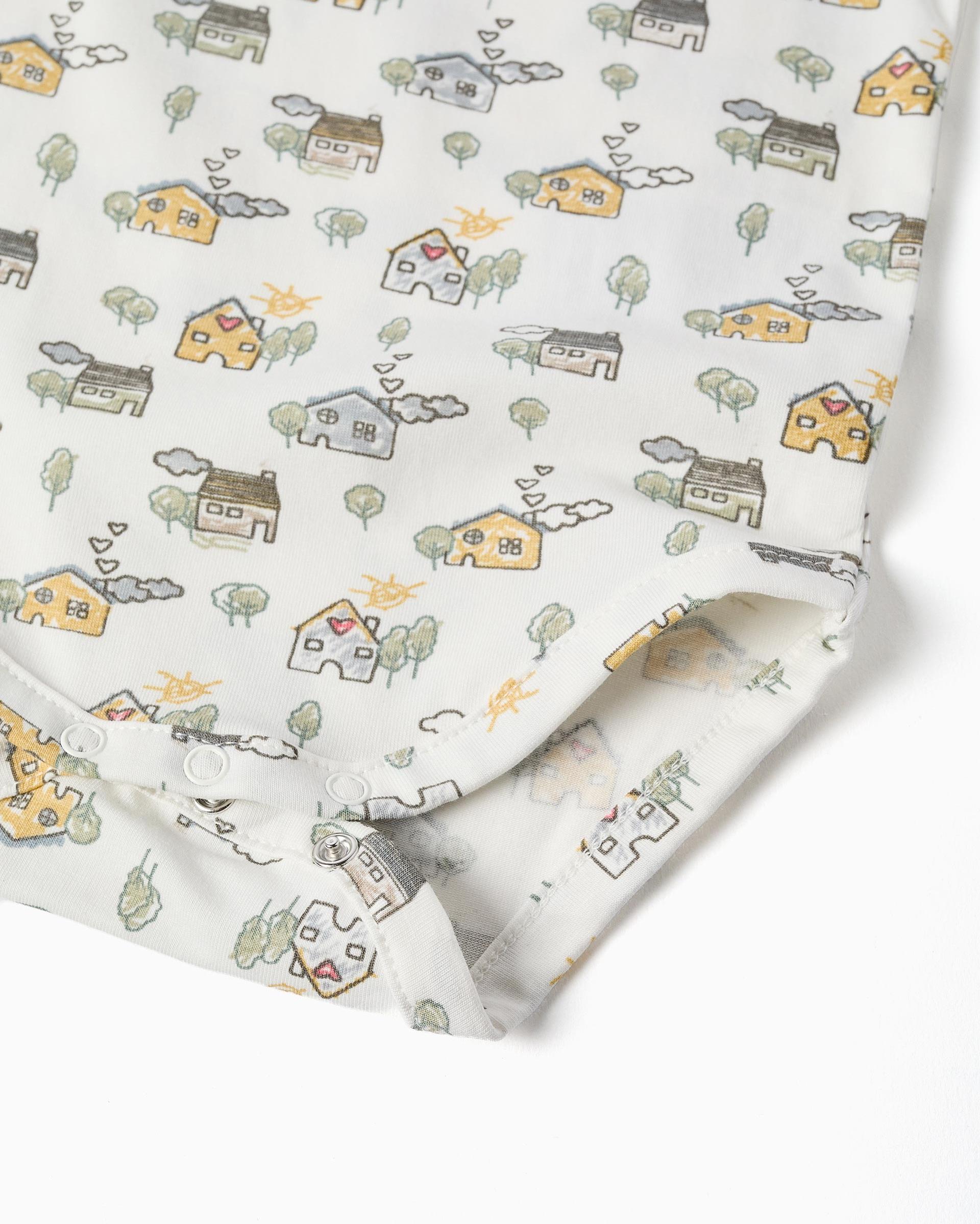 Body de bebé niño de algodón y con estampado - Zippy - Blanco Blanco-4