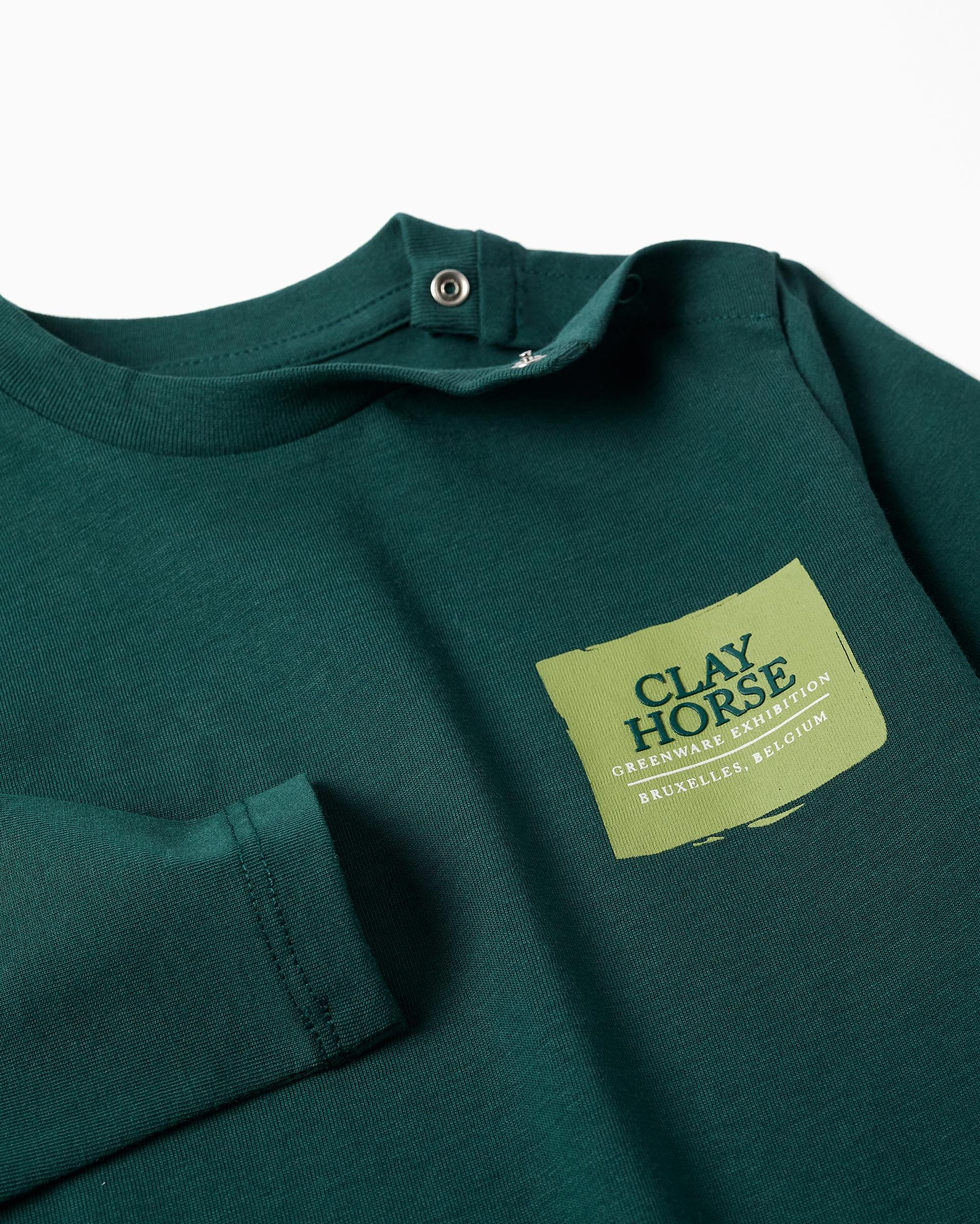 Imagen 2 de Camiseta de bebé niño 100% algodón y con estampado - Zippy - Verde oscuro Verde oscuro