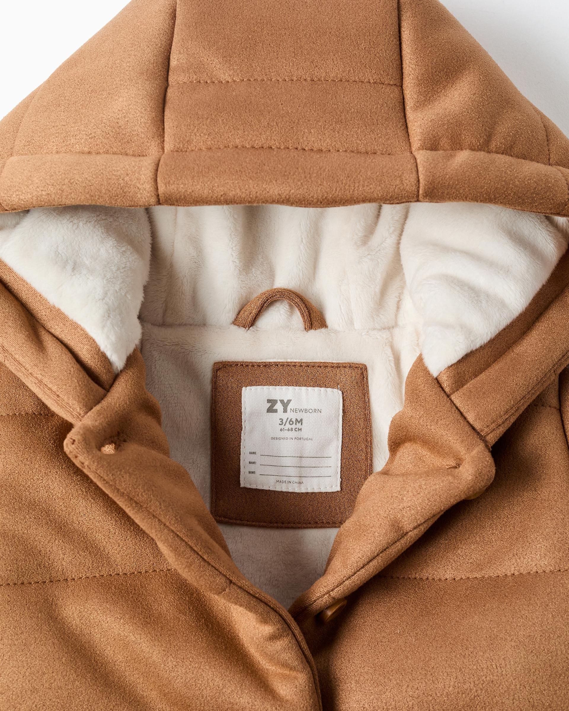 Imagen 2 de Abrigo de bebé con capucha y acolchado - Zippy - Beige Beige
