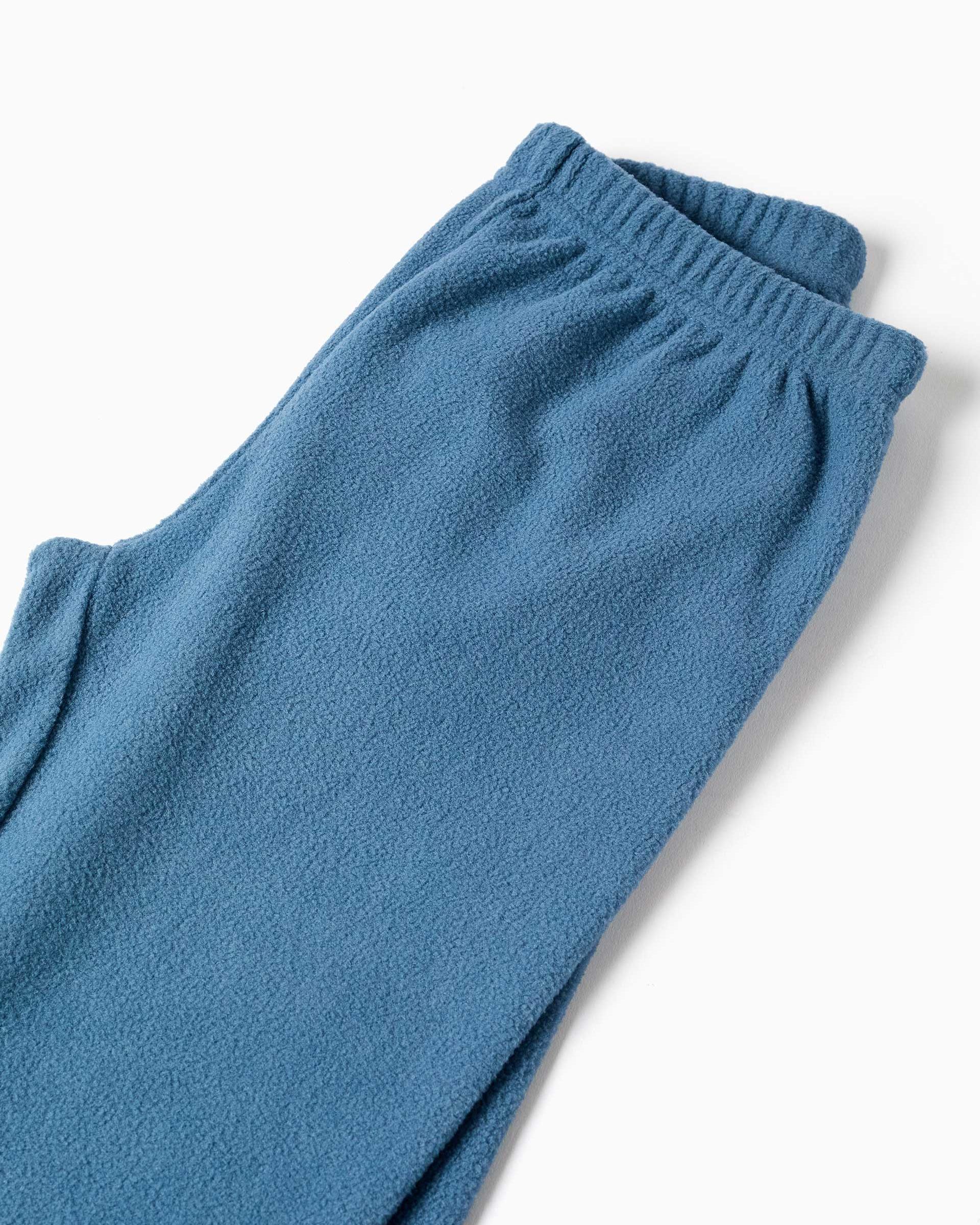Imagen 4 de Pijama de niño de felpa polar y a rayas - Zippy - Azul Azul