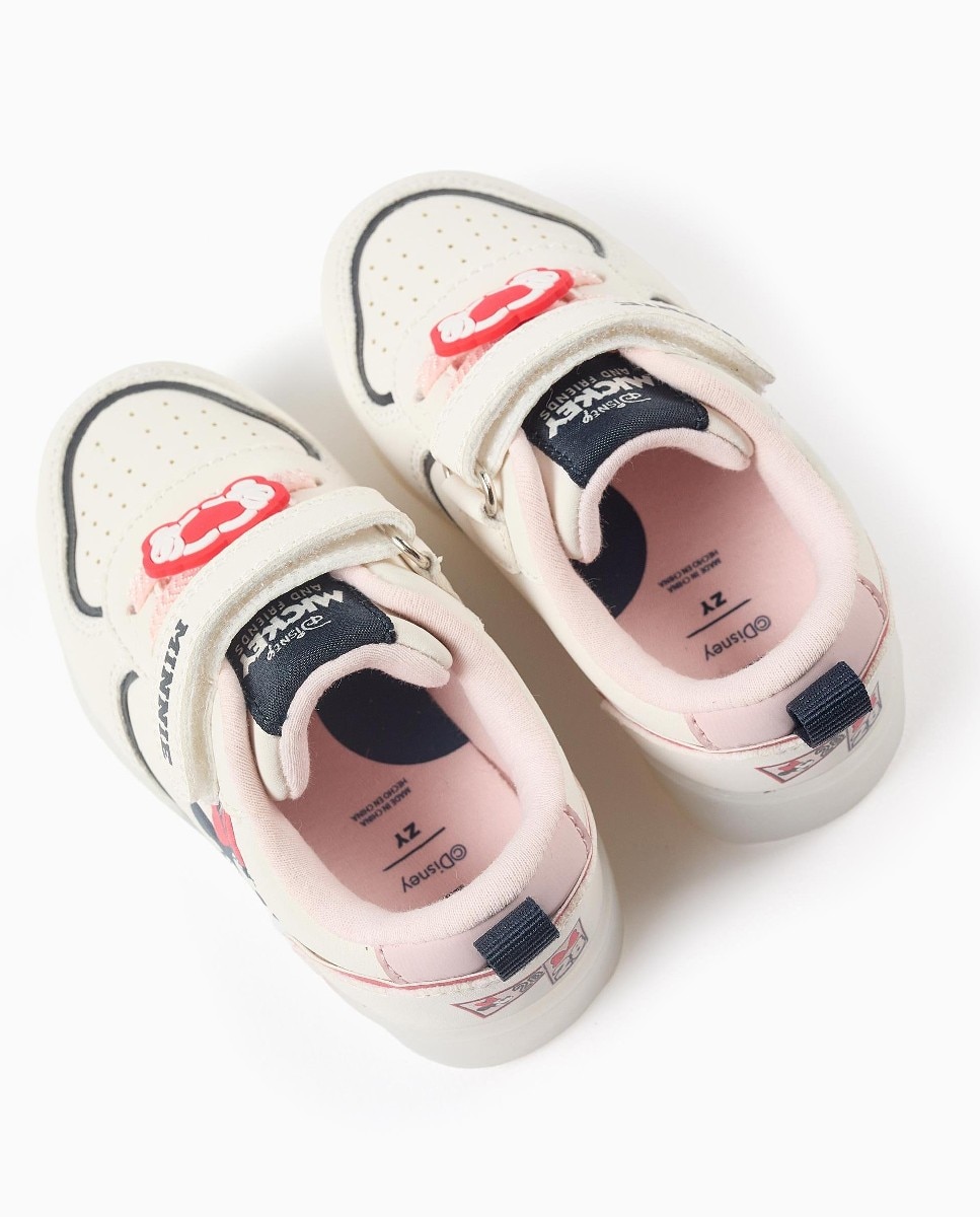 Zapatillas de luces de bebé niña con estampado minnie - Zippy - Beige Beige-3
