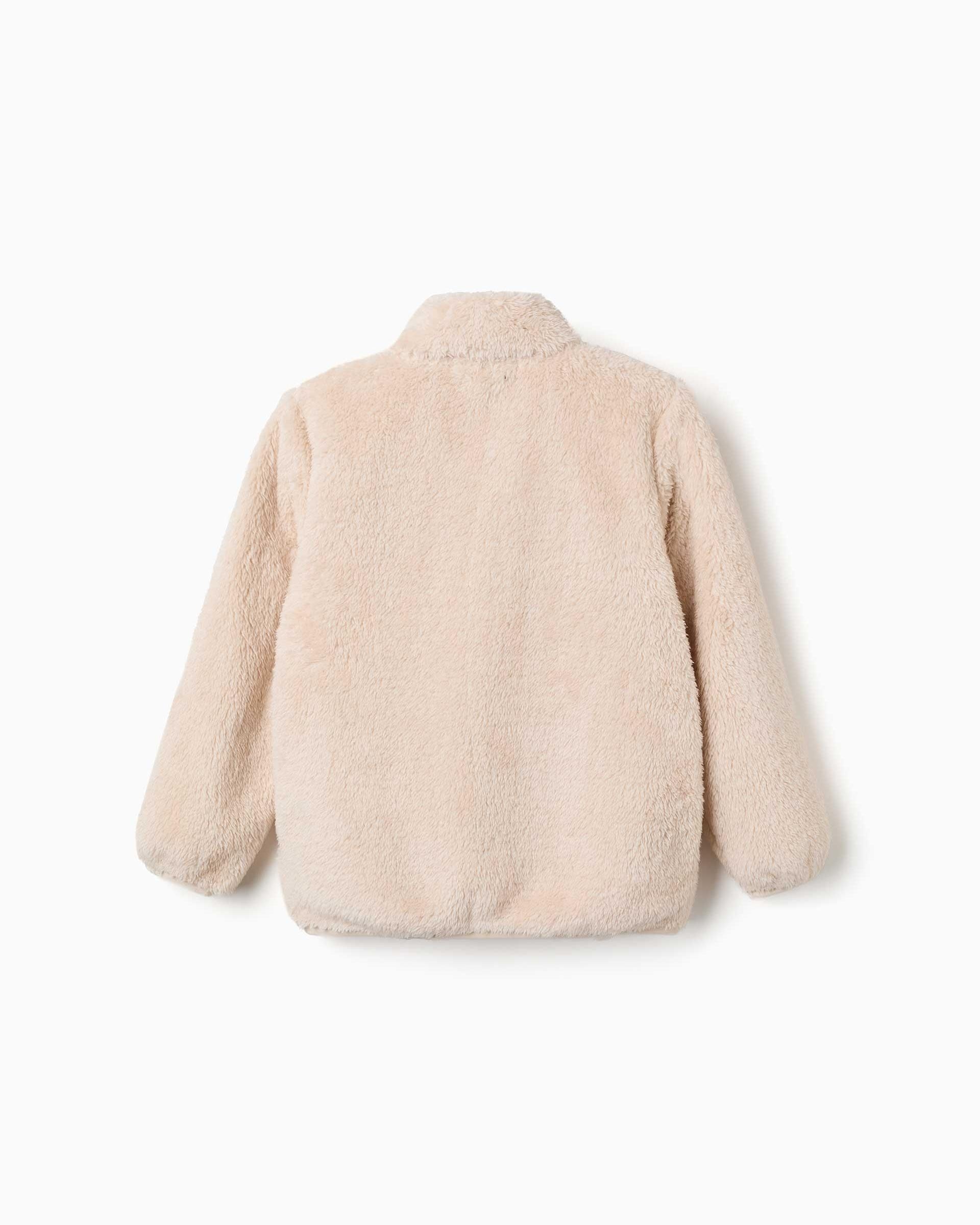 Chaqueta de niña con cierre de cremallera y bolsillos - Zippy - Blanco Blanco-3
