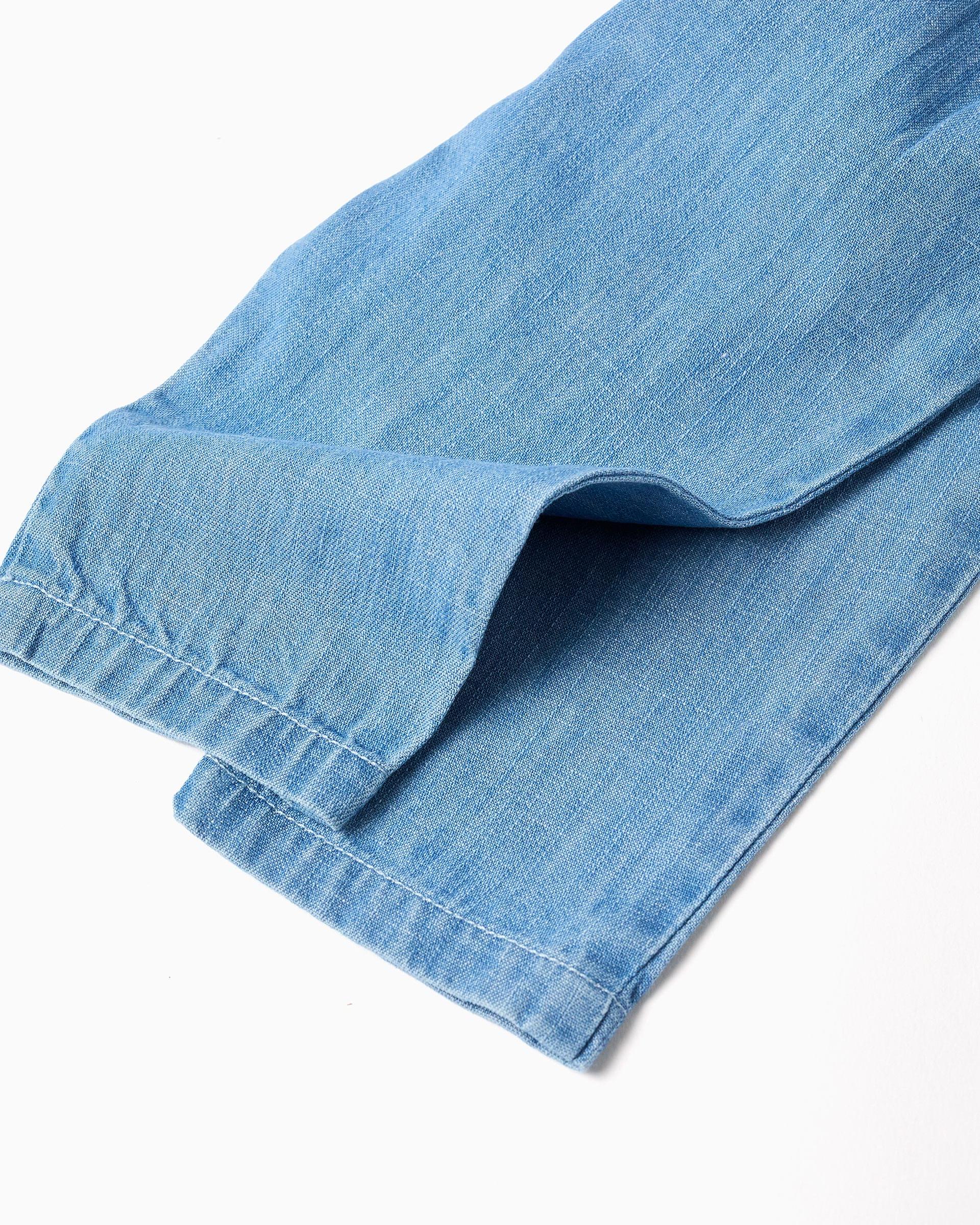 Pantalón de bebé niña 100% algodón y con volantes - Zippy - Azul Azul-4