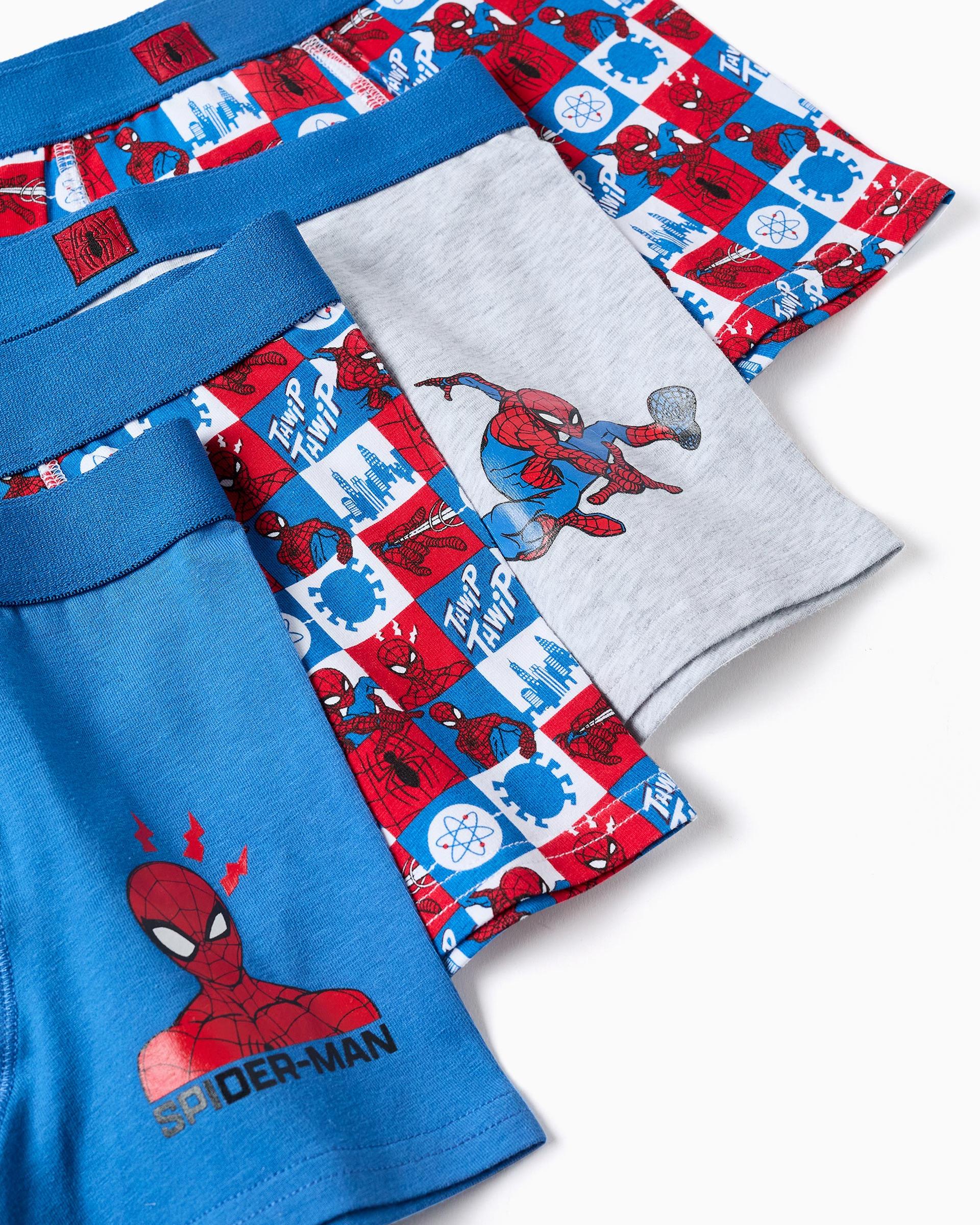 Imagen 2 de Pack de 4 calzoncillos bóxers de niño de algodón y con estampado spider man - Zippy - Multicolor Multicolor
