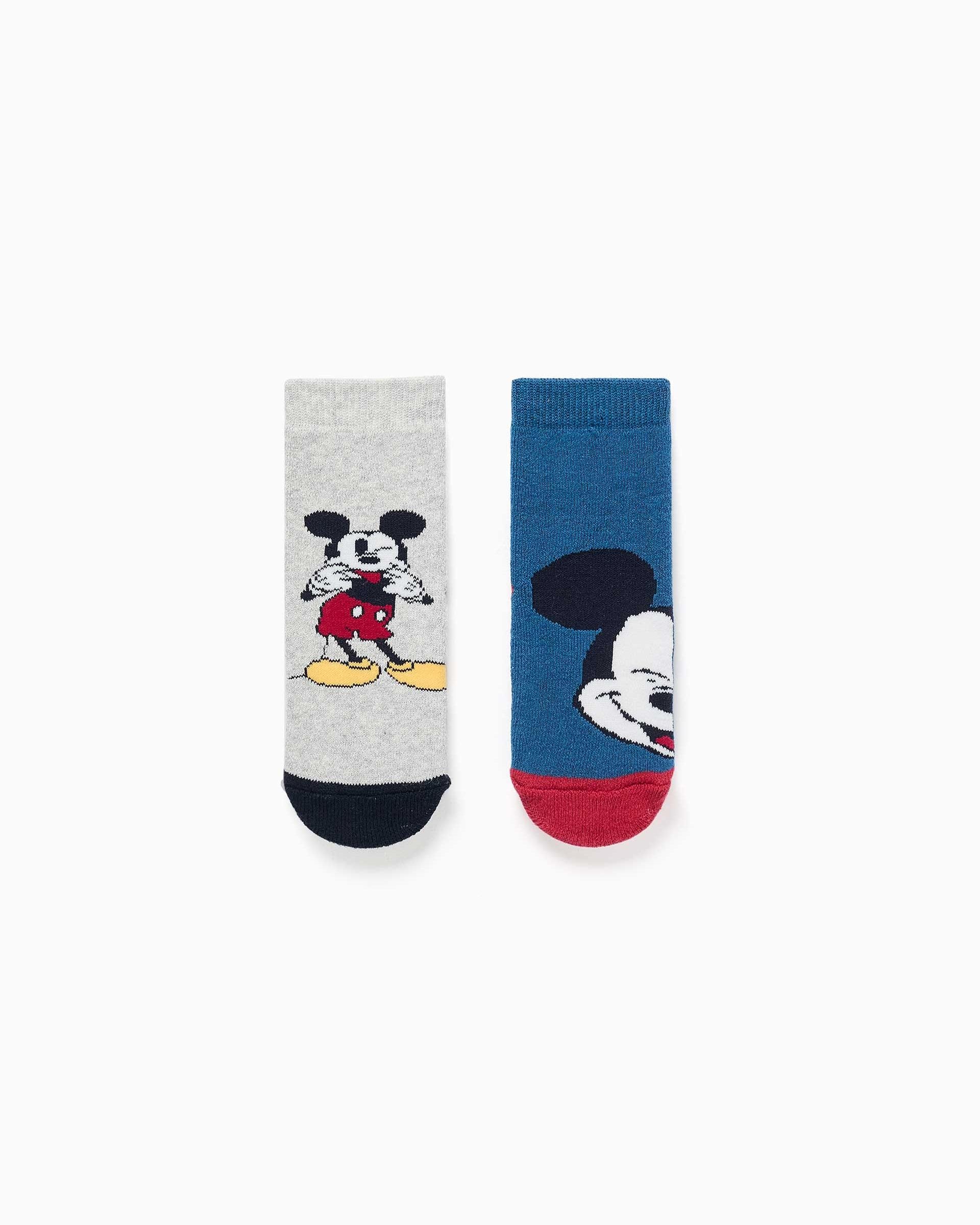 Imagen 0 de Calcetin de bebé niño antideslizante y con estampados mickey Multicolor
