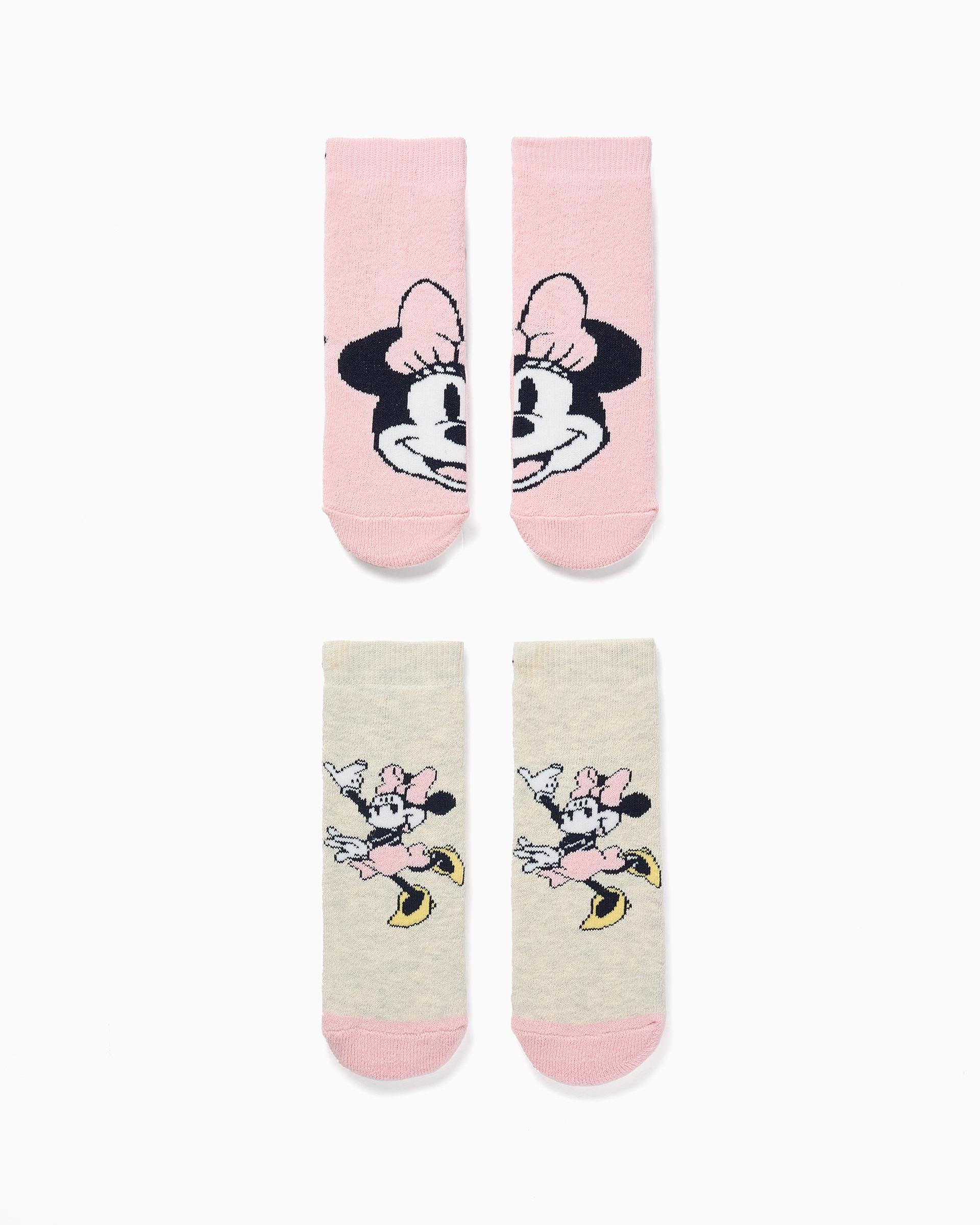 Imagen 0 de Calcetines antideslizantes de bebé niña con estampados minnie Multicolor