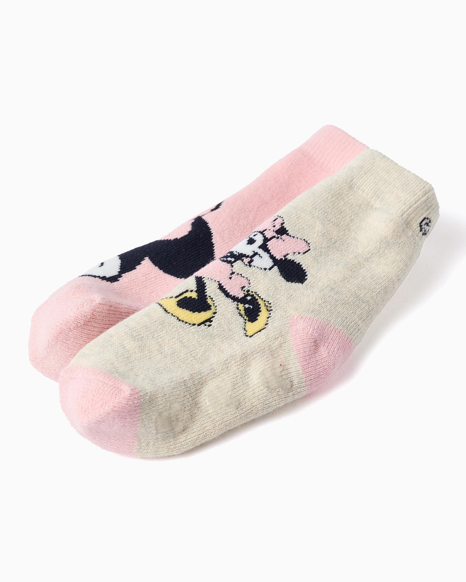 Calcetines antideslizantes de bebé niña con estampados minnie - Zippy - Multicolor Multicolor-2