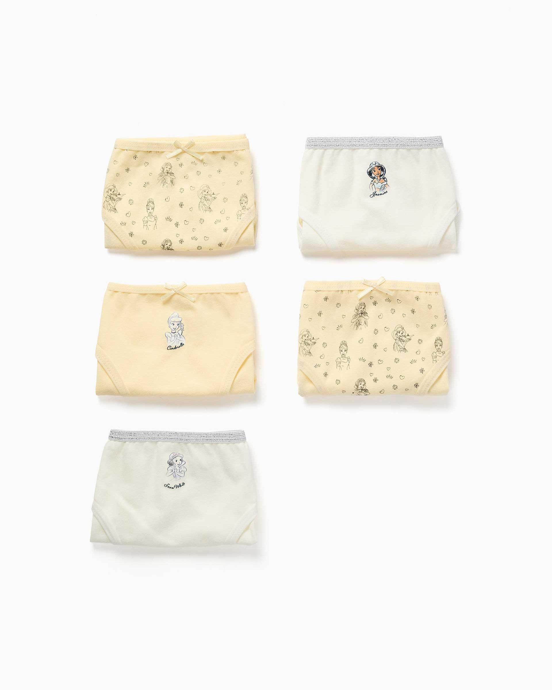 Imagen 0 de Pack de 5 bragas de niña de algodón y con estampados princesas disney Multicolor