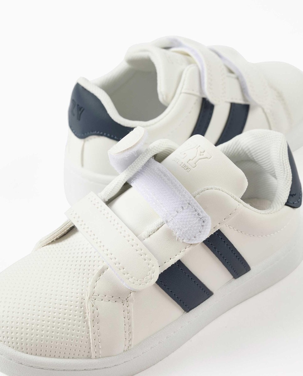 Zapatillas deportivas de niño con cierre adherente y suela antideslizante - Zippy - Azul Azul-4